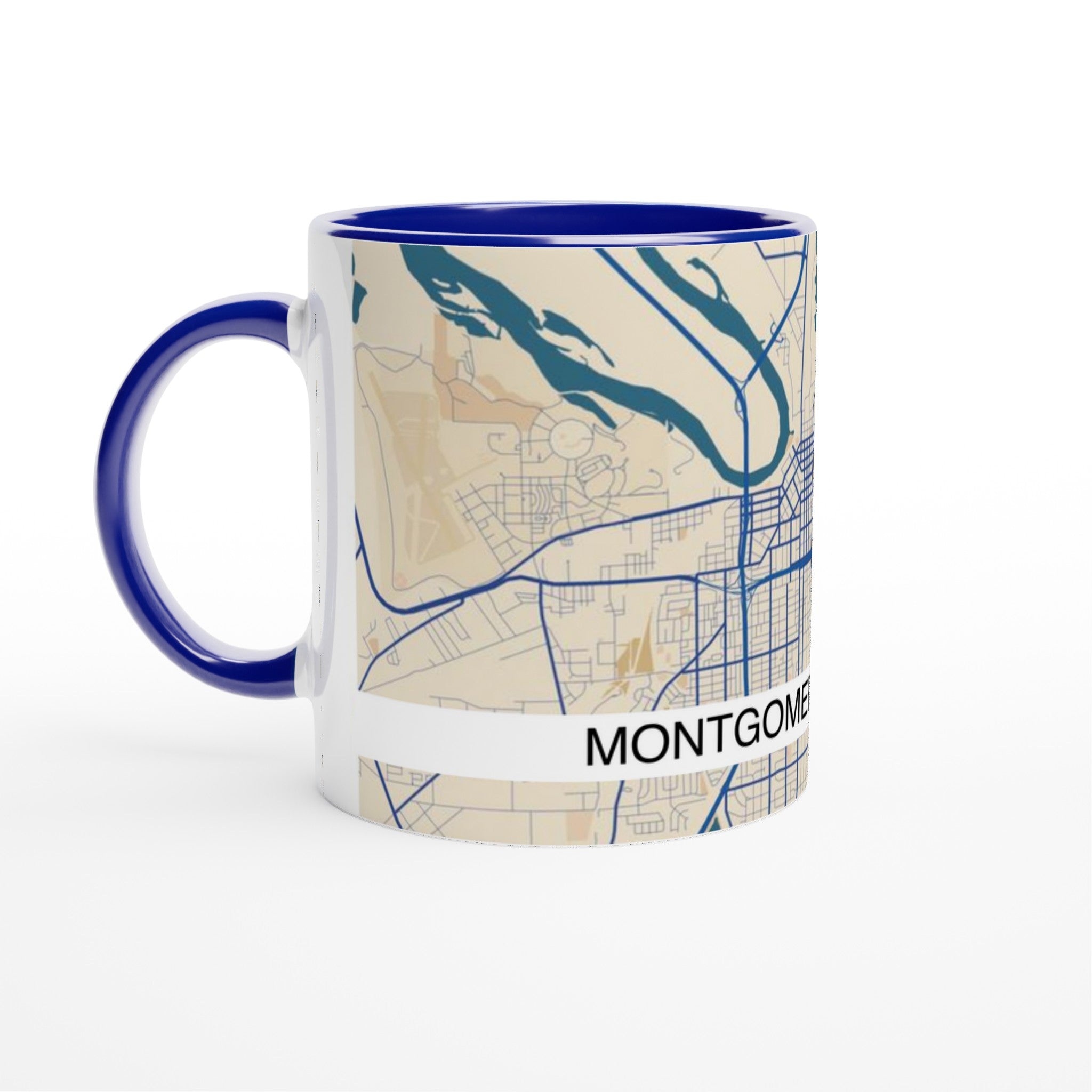 Montgomery Alabama Modern City Map Mug - Ink And Atlas