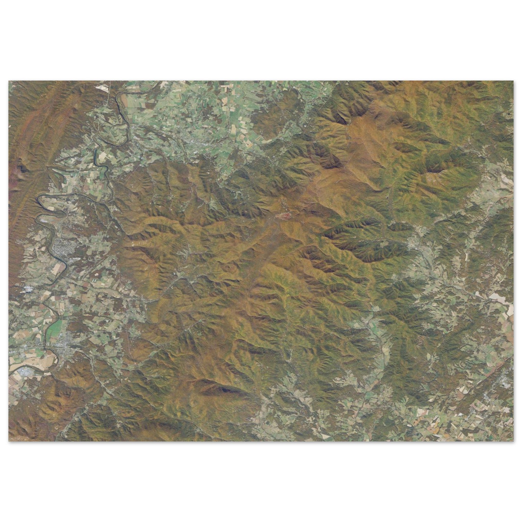 Shenandoah National Park Natural Earth Print - Ink And Atlas