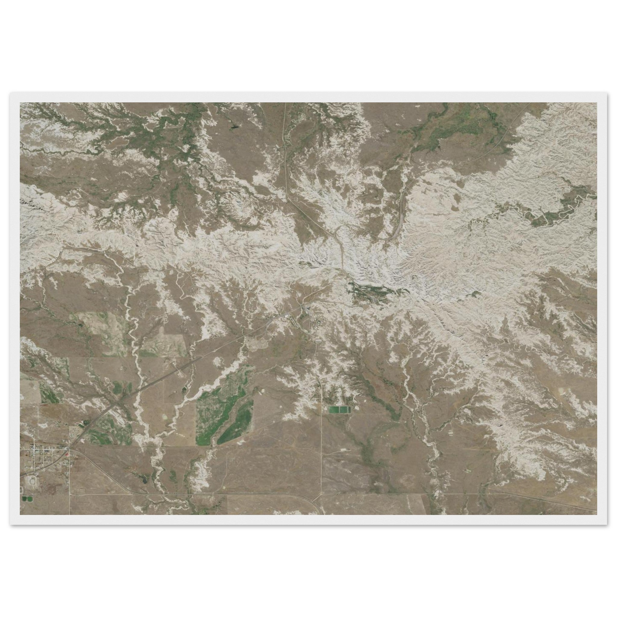 Badlands National Park Natural Earth Print - Ink And Atlas