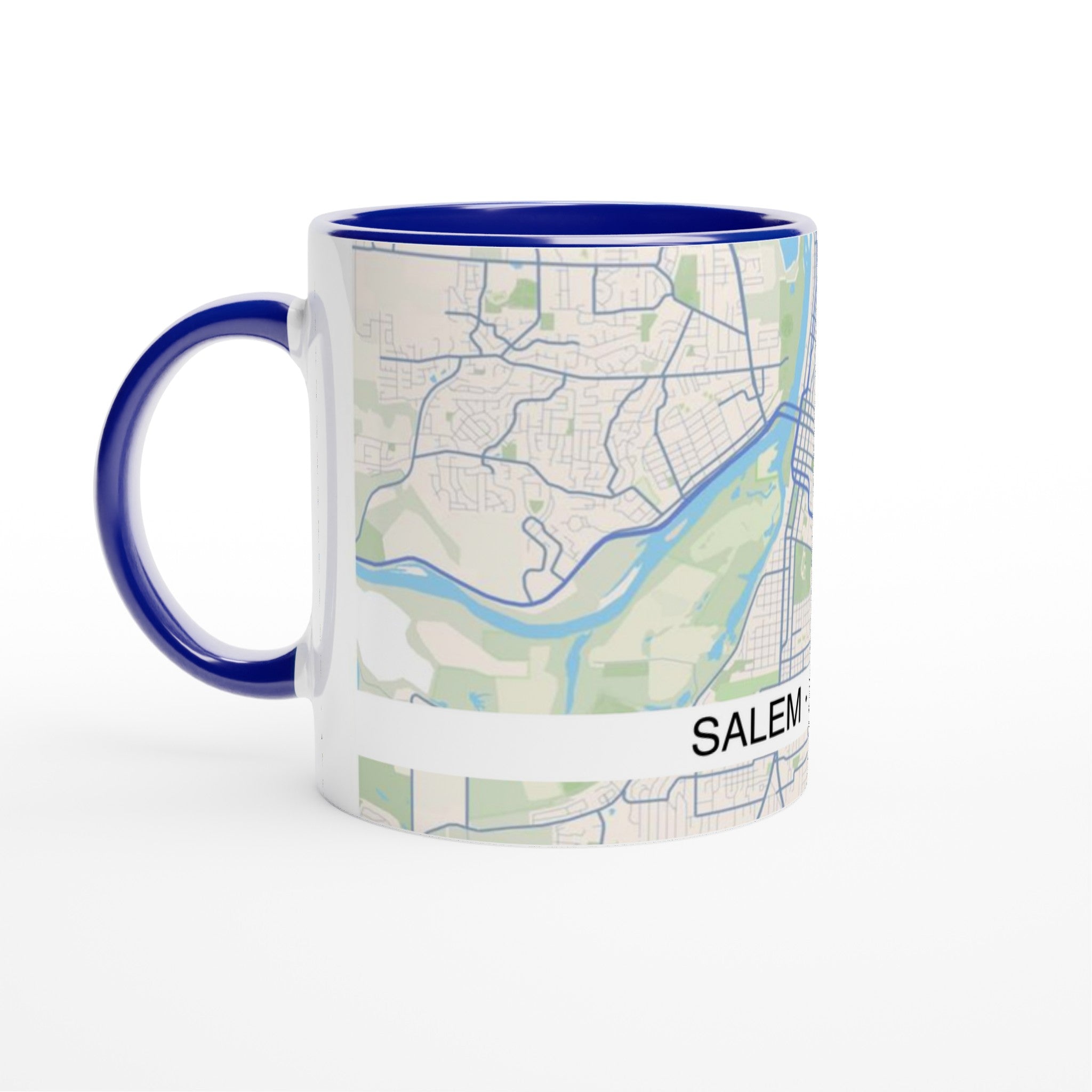 Salem Oregon Modern City Map Mug (11oz) - Ink And Atlas