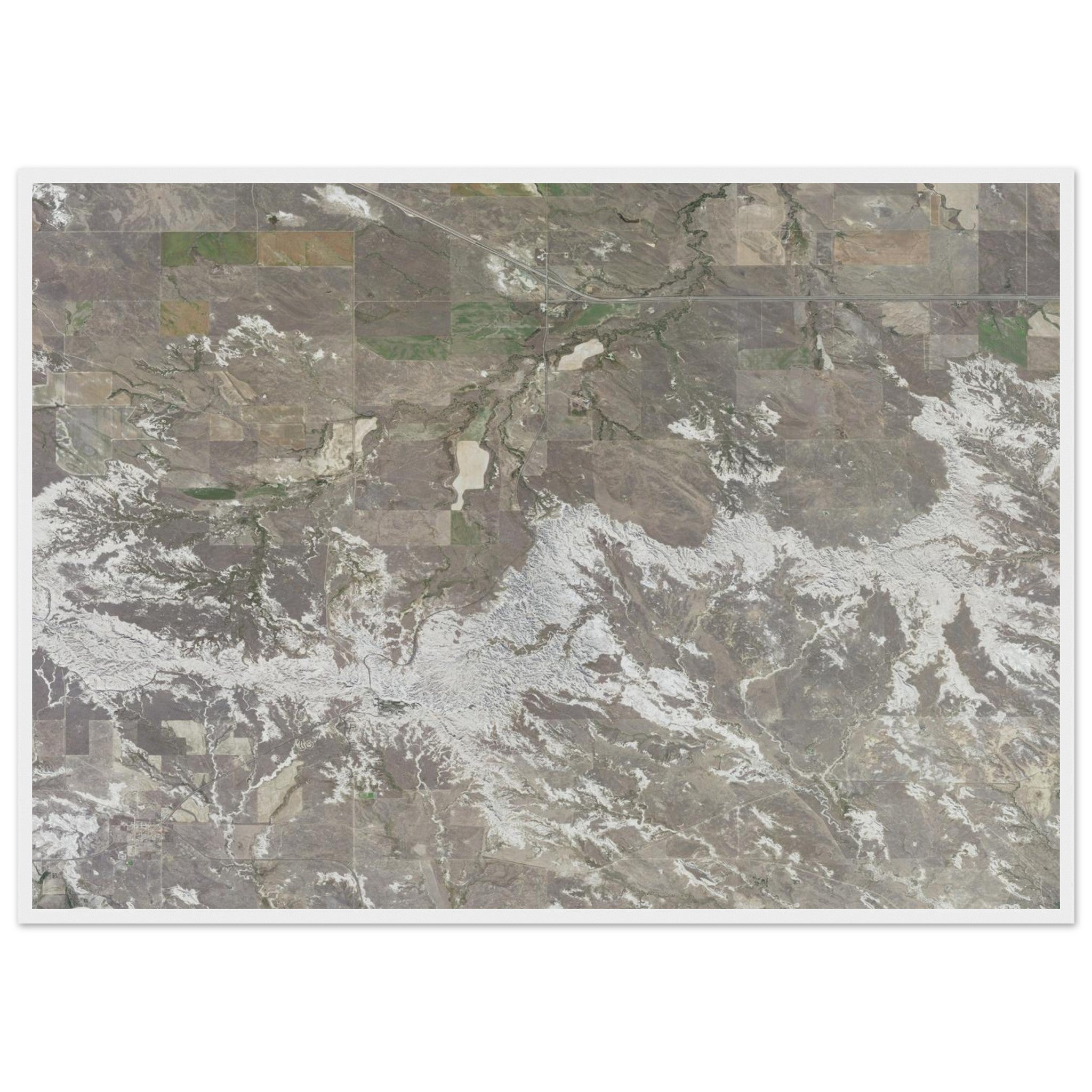 Theodore Roosevelt National Park Natural Earth Print - Ink And Atlas