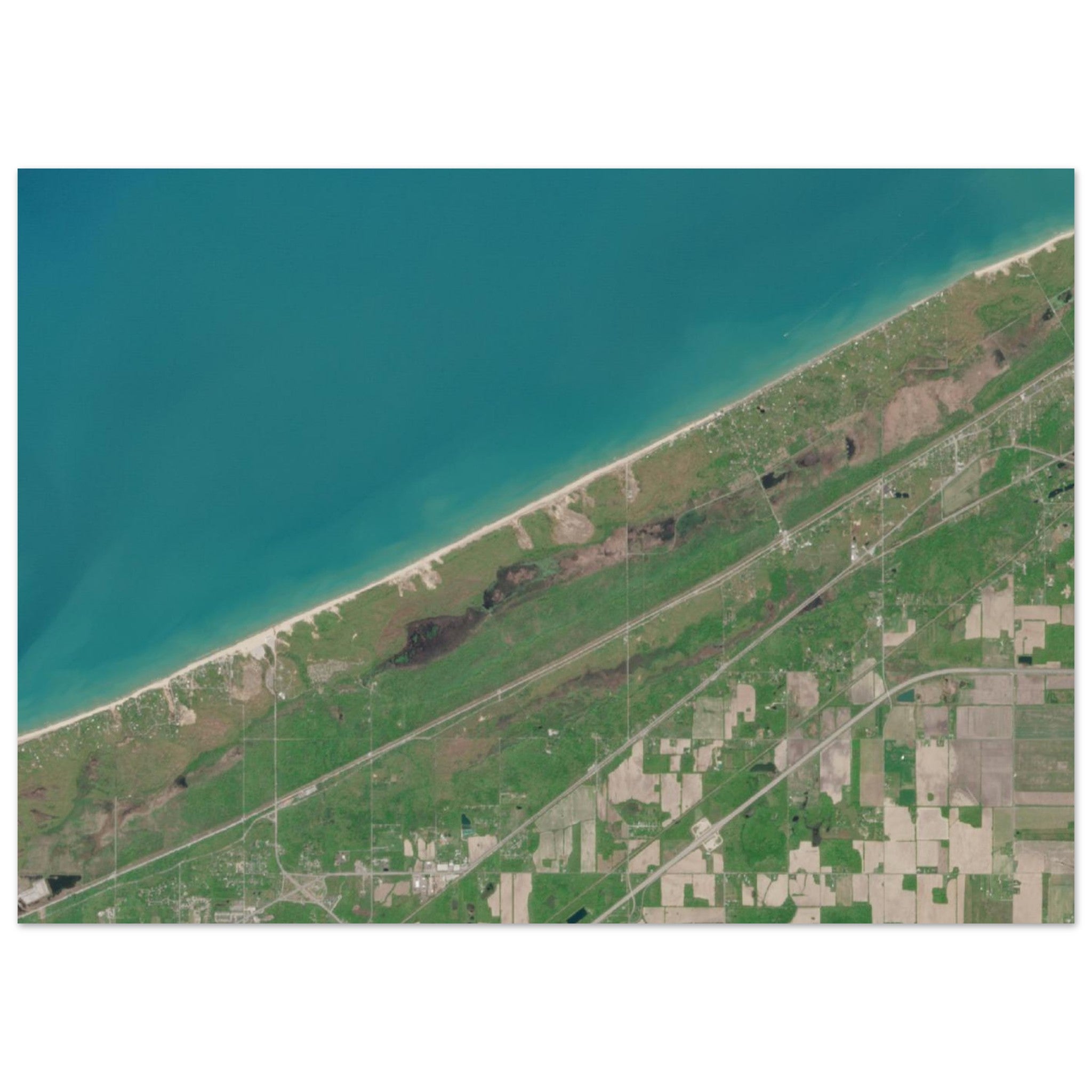 Indiana Dunes National Park Natural Earth Print - Ink And Atlas