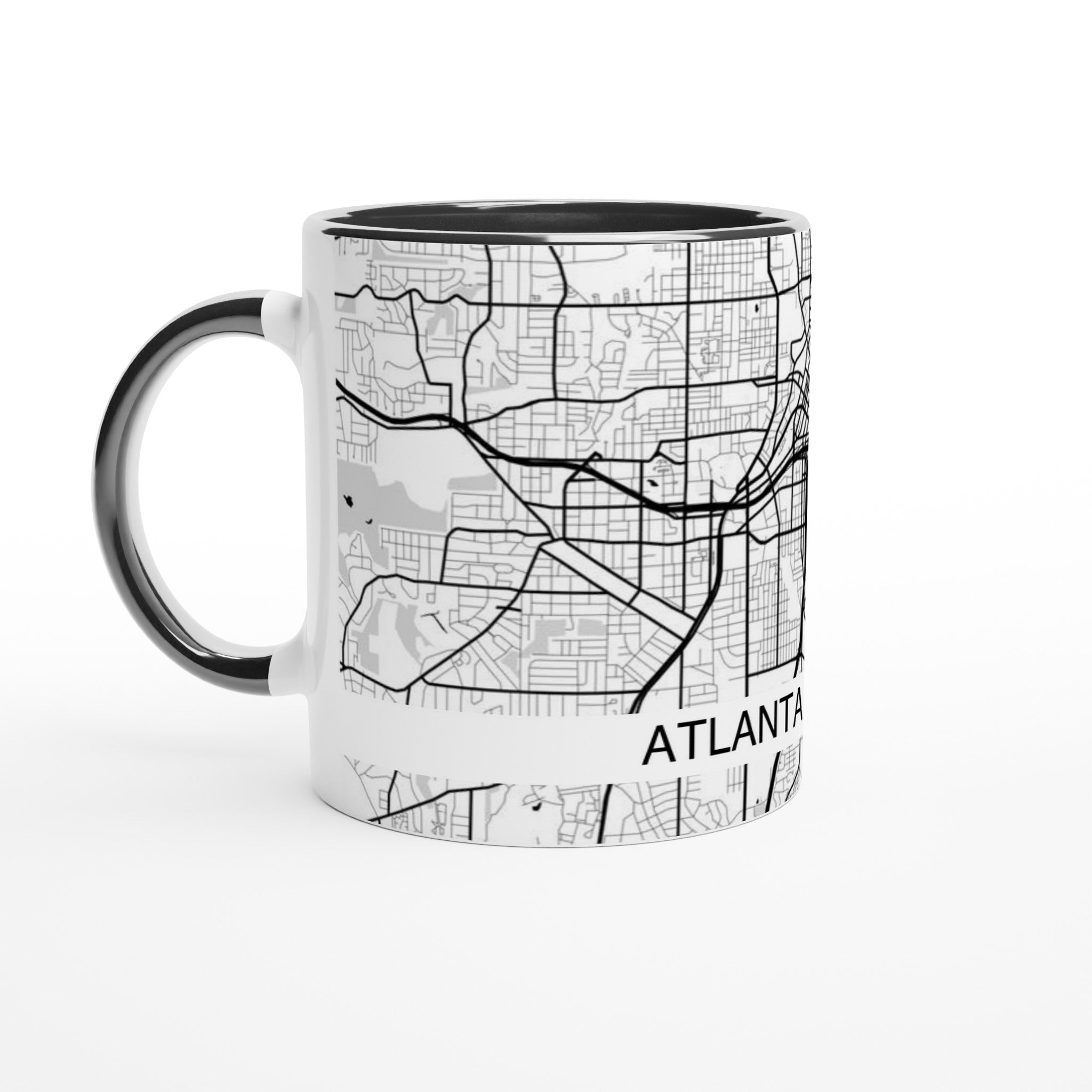 Atlanta Georgia Modern City Map Mug (11oz) - Ink And Atlas