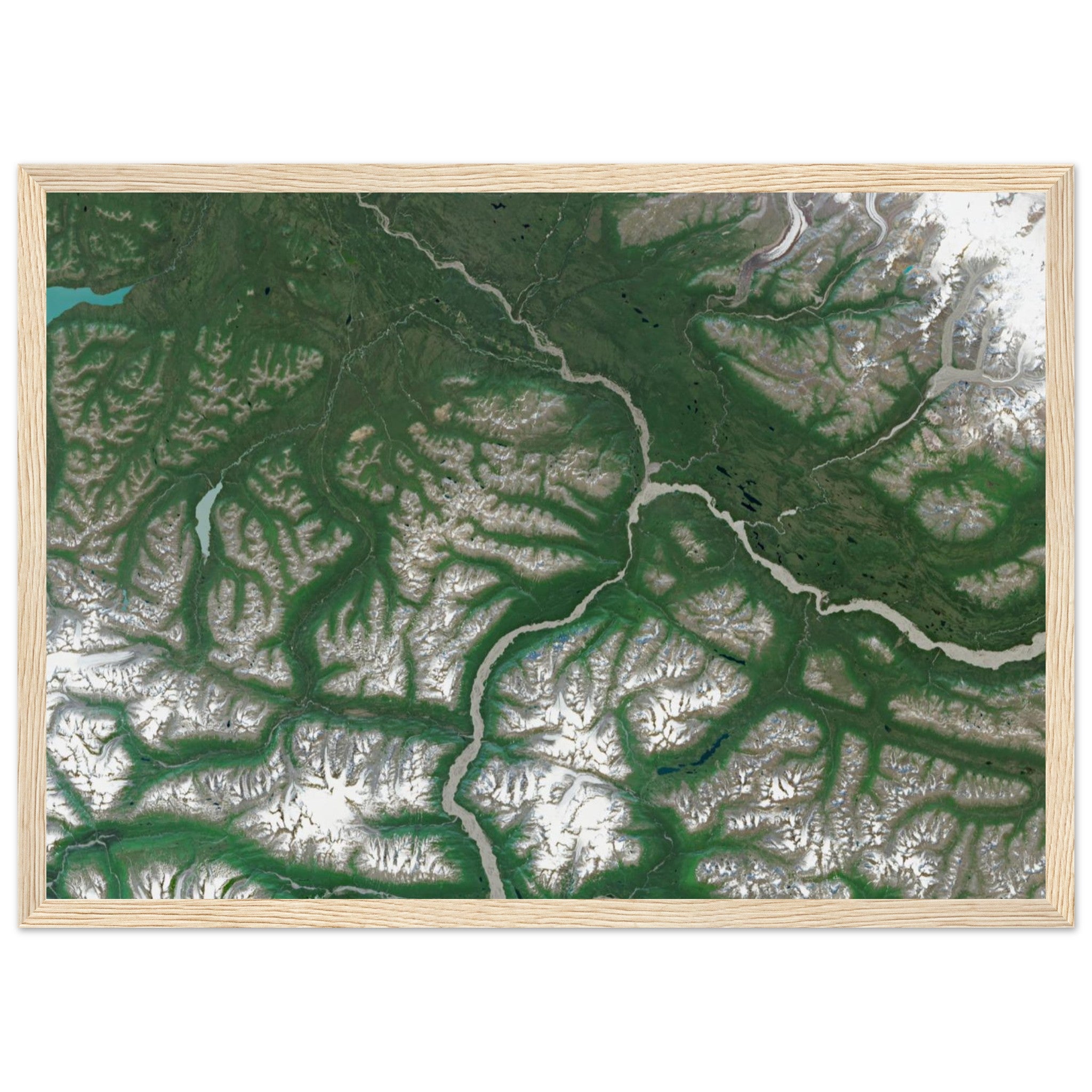 Wrangell–St. Elias National Park Natural Earth Print - Ink And Atlas