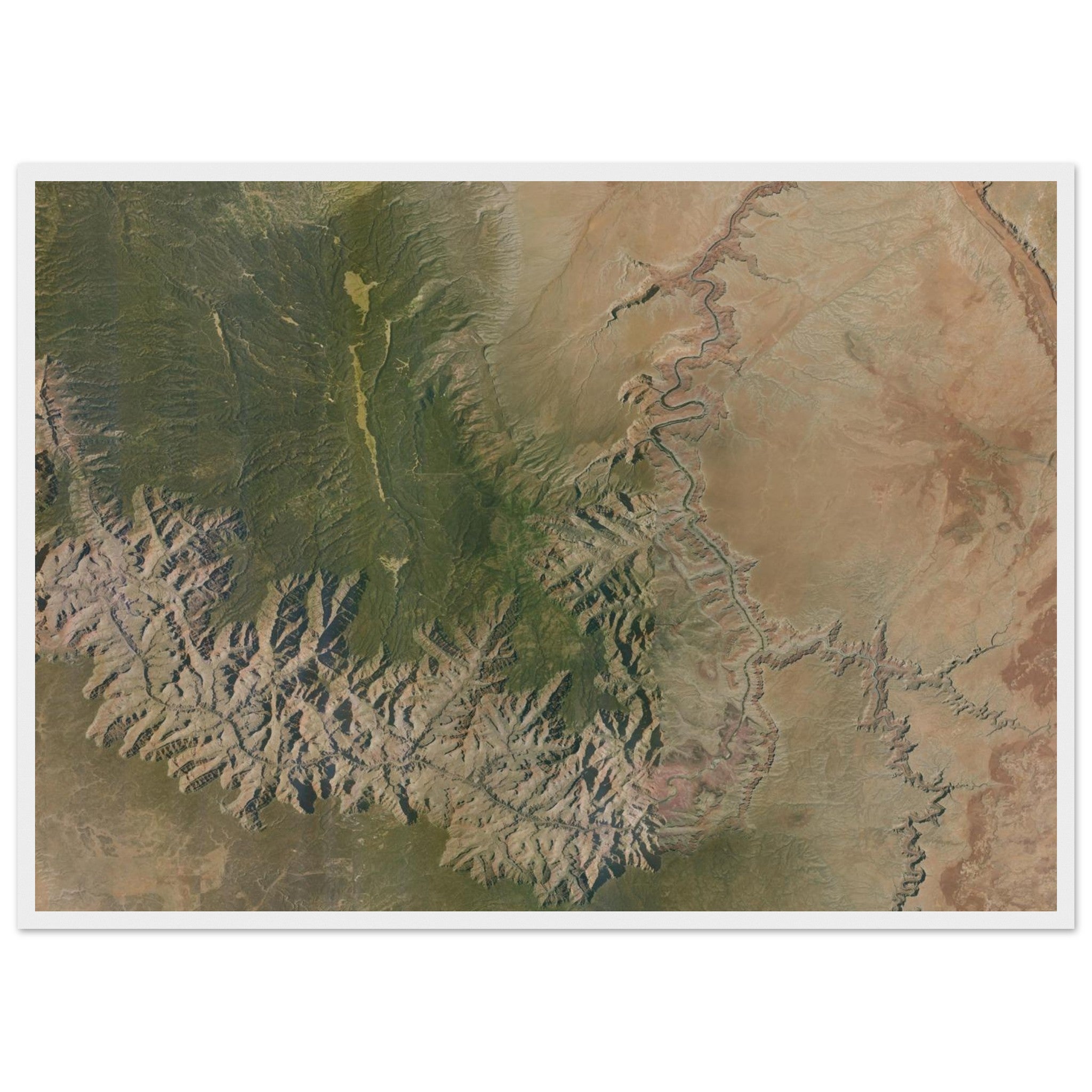 Grand Canyon National Park Natural Earth Print - Ink And Atlas