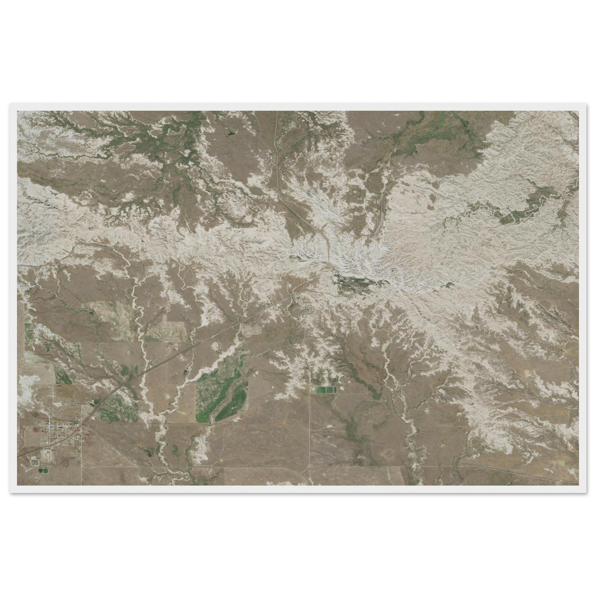 Badlands National Park Natural Earth Print - Ink And Atlas