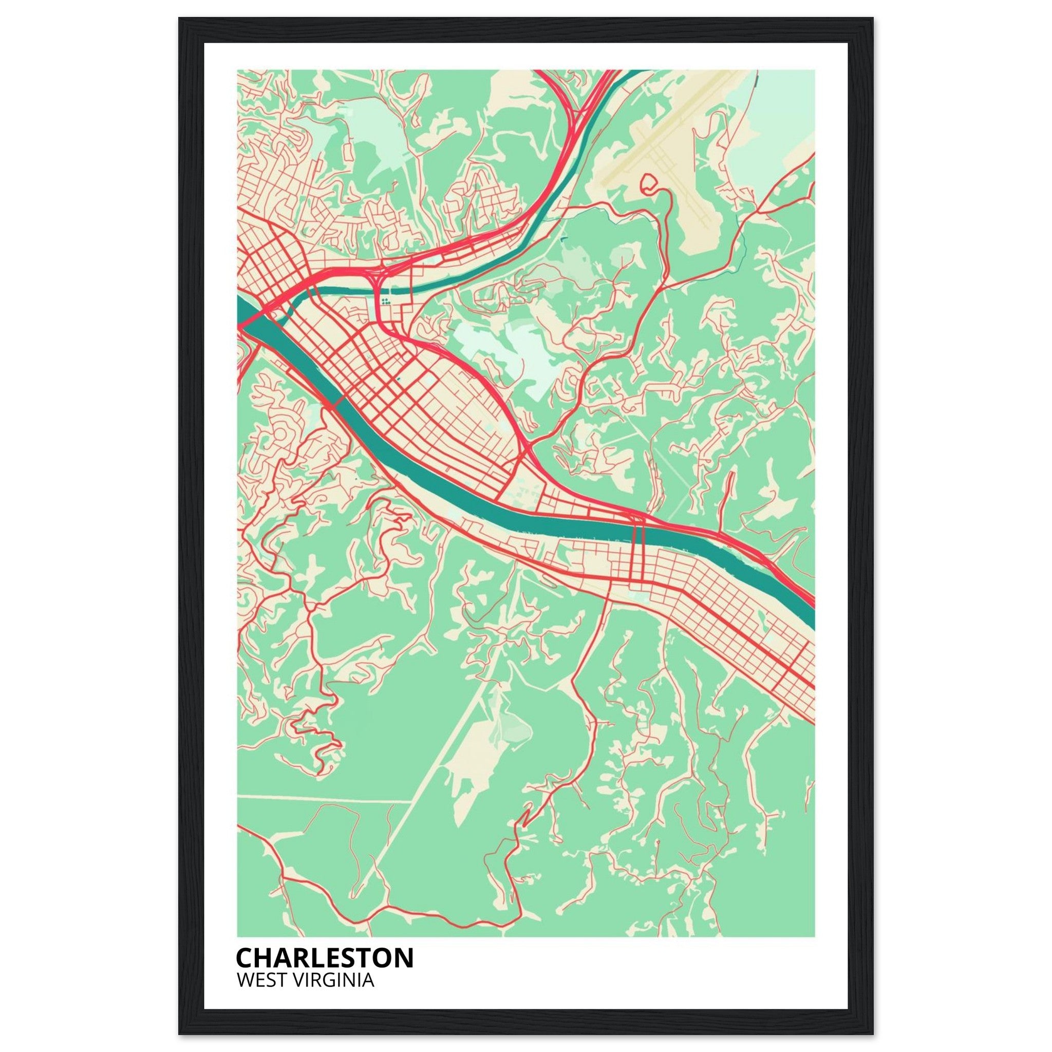 charleston modern city map 