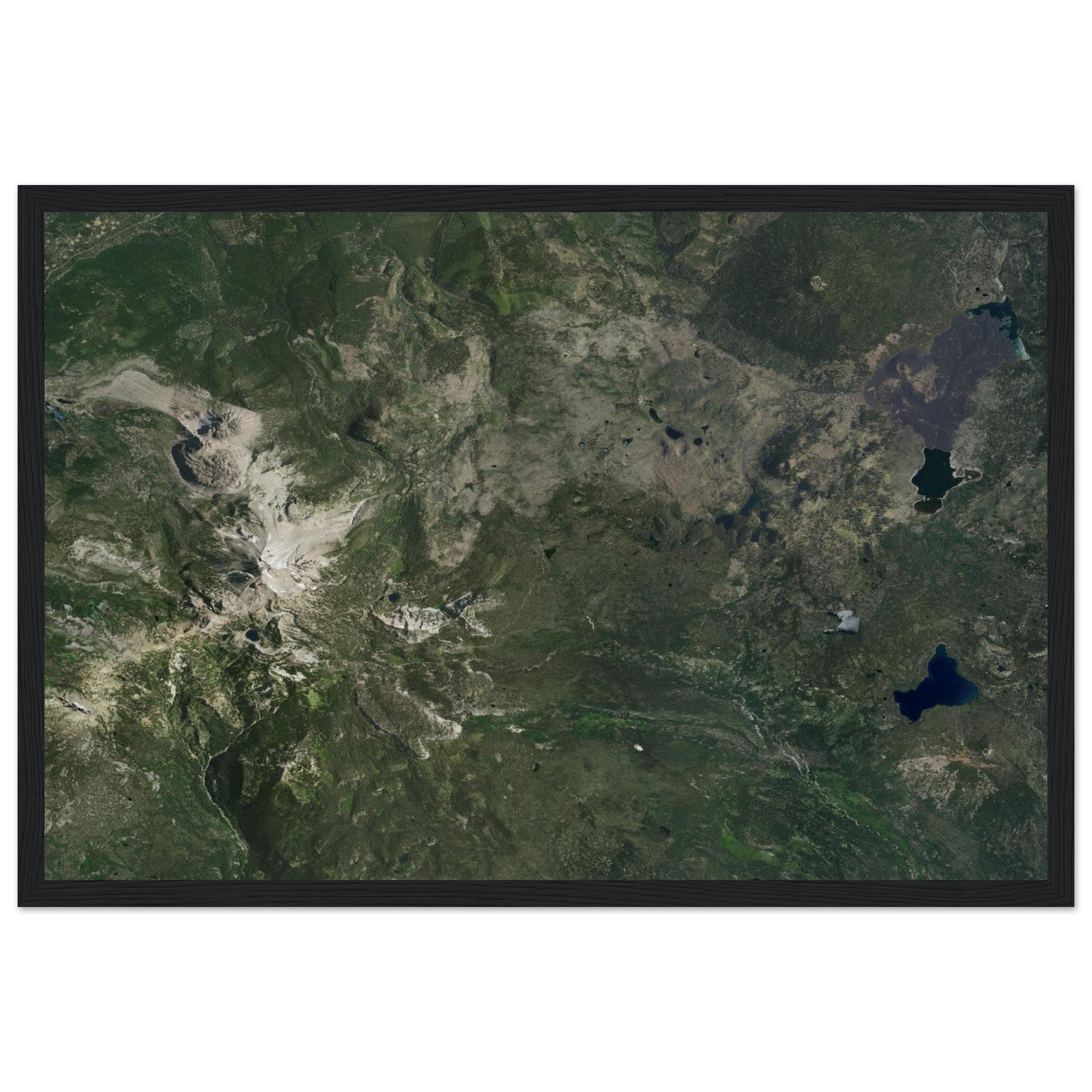 Lassen Volcanic National Park Natural Earth Print - Ink And Atlas
