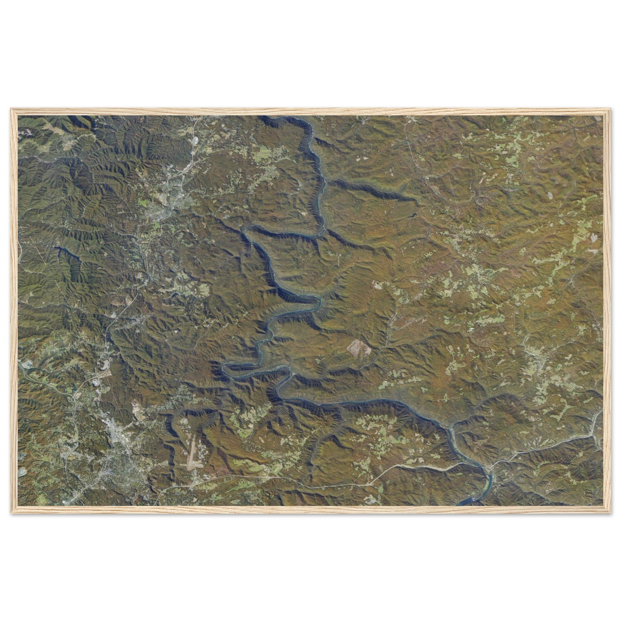 New River Gorge National Park Natural Earth Print - Ink And Atlas