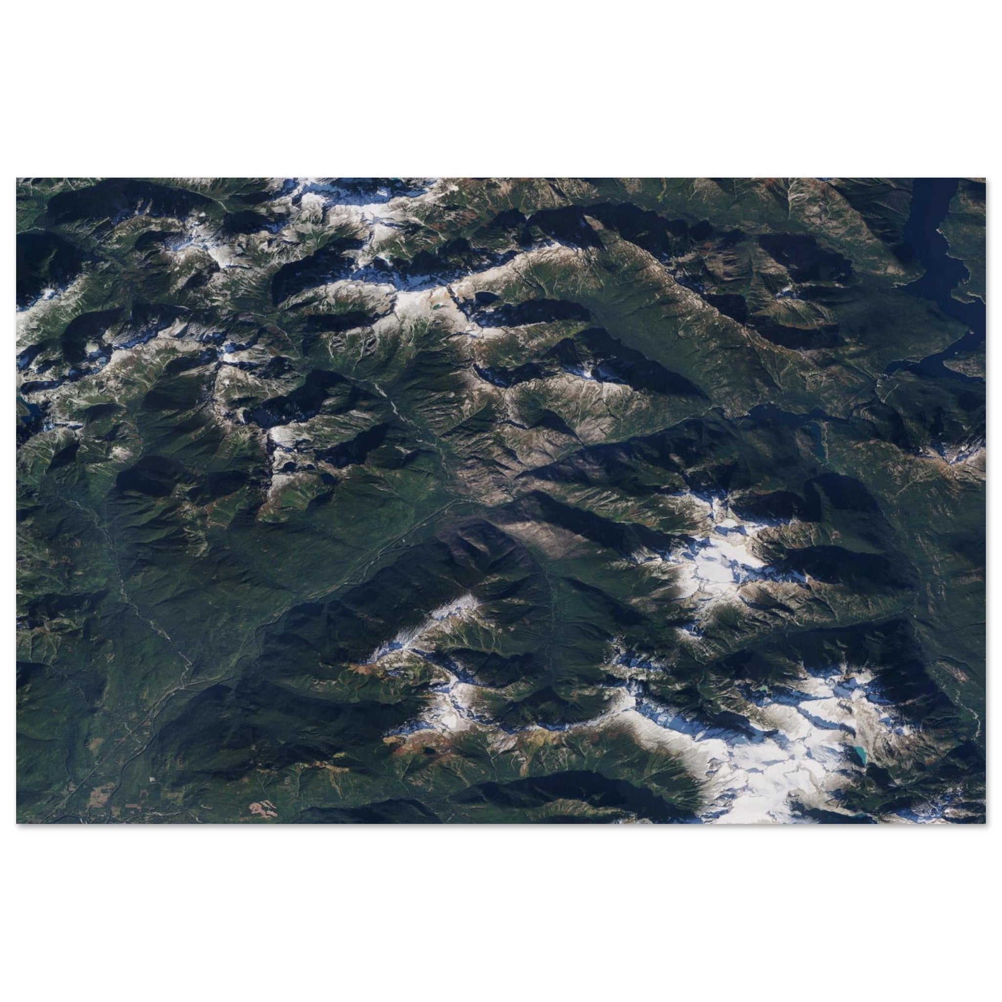 North Cascades National Park Natural Earth Print - Ink And Atlas