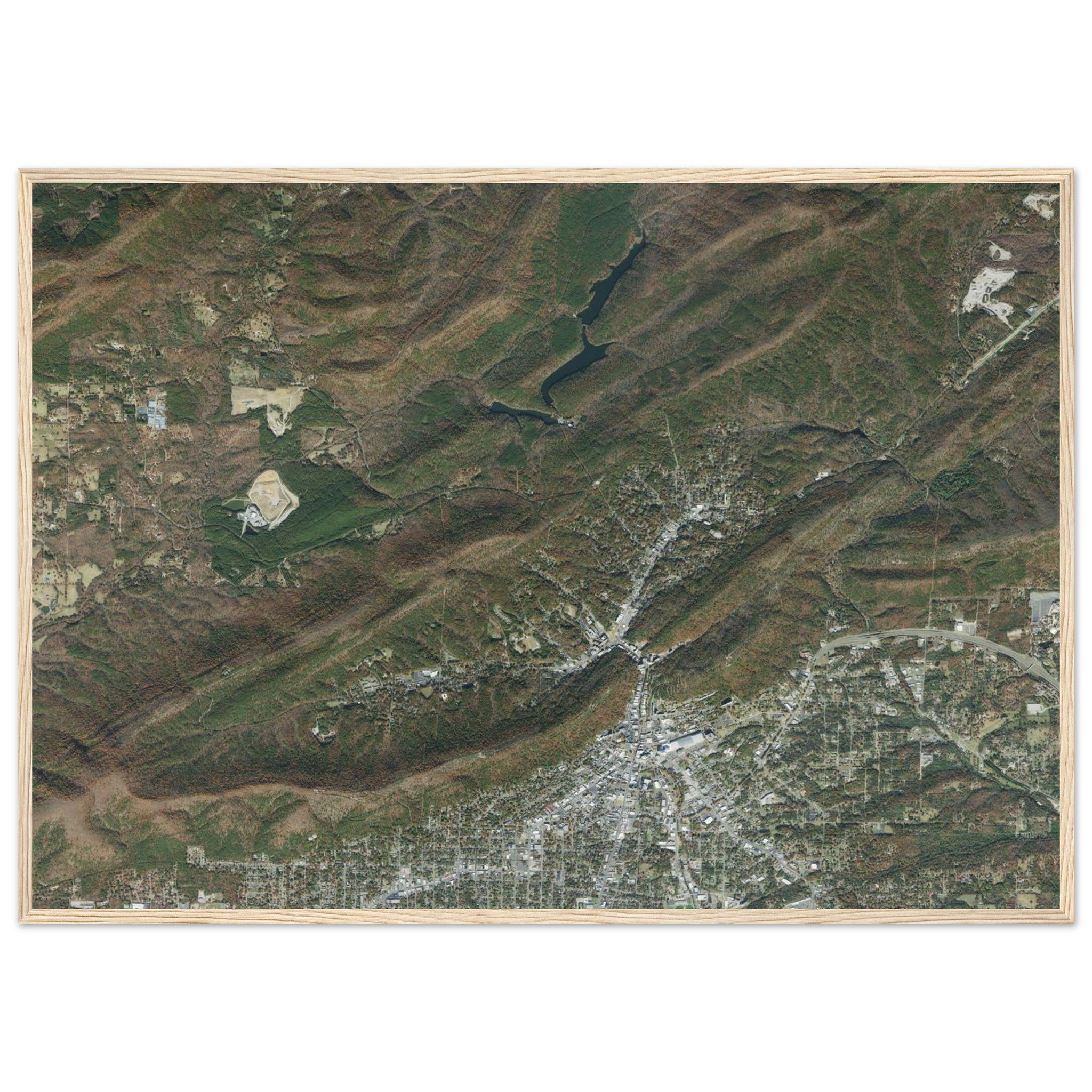 Hot Springs National Park Natural Earth Print - Ink And Atlas