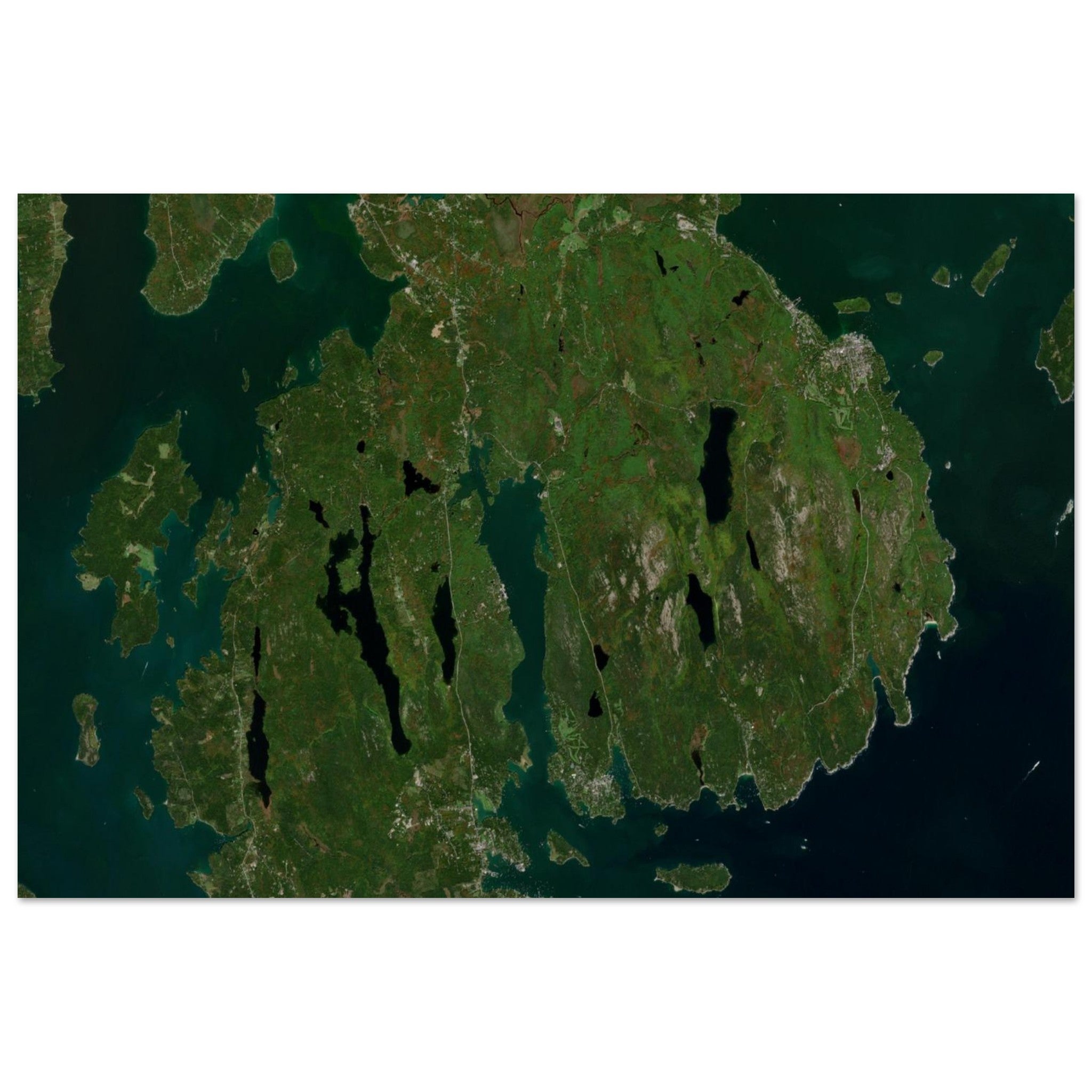 Acadia National Park Natural Earth Print - Ink And Atlas