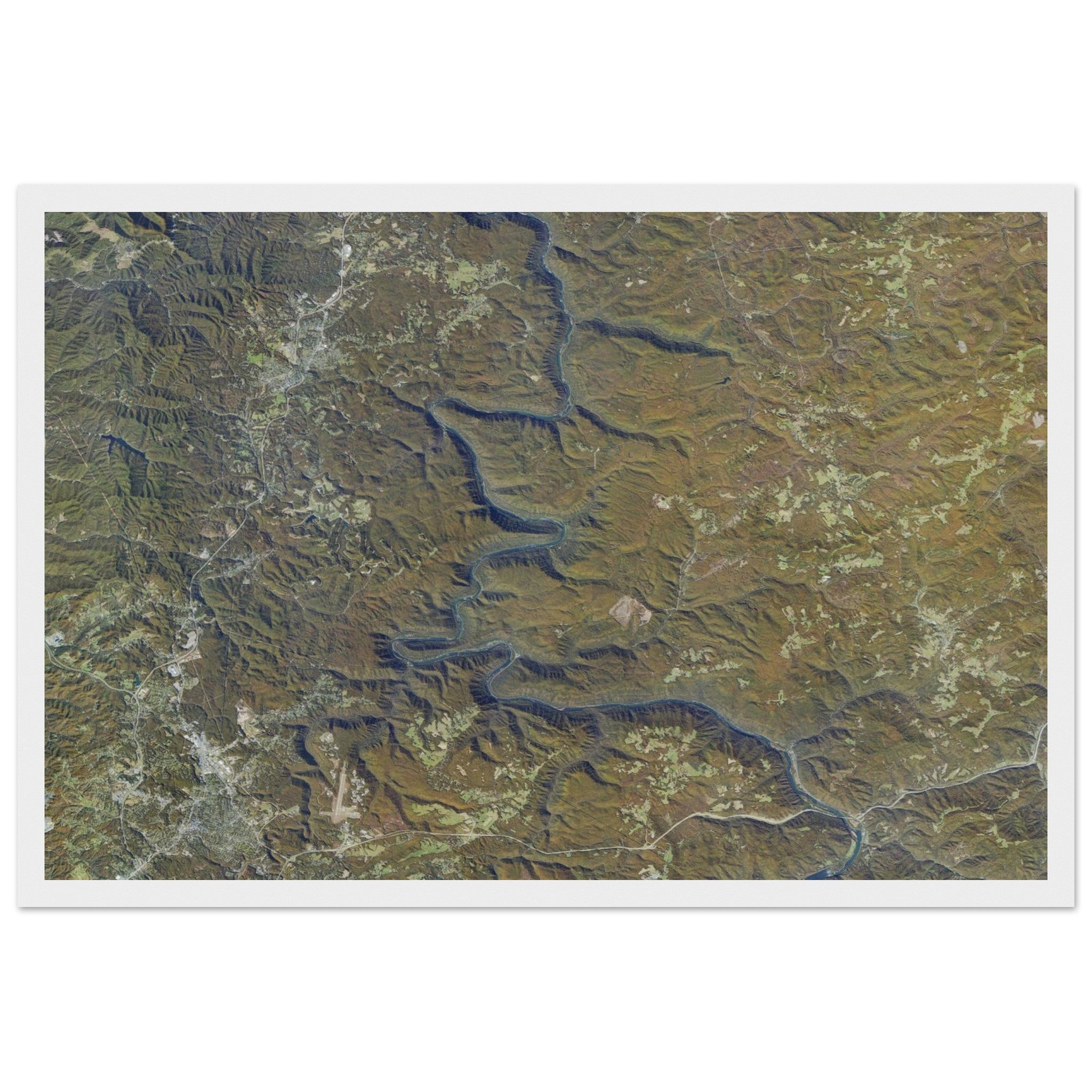 New River Gorge National Park Natural Earth Print - Ink And Atlas