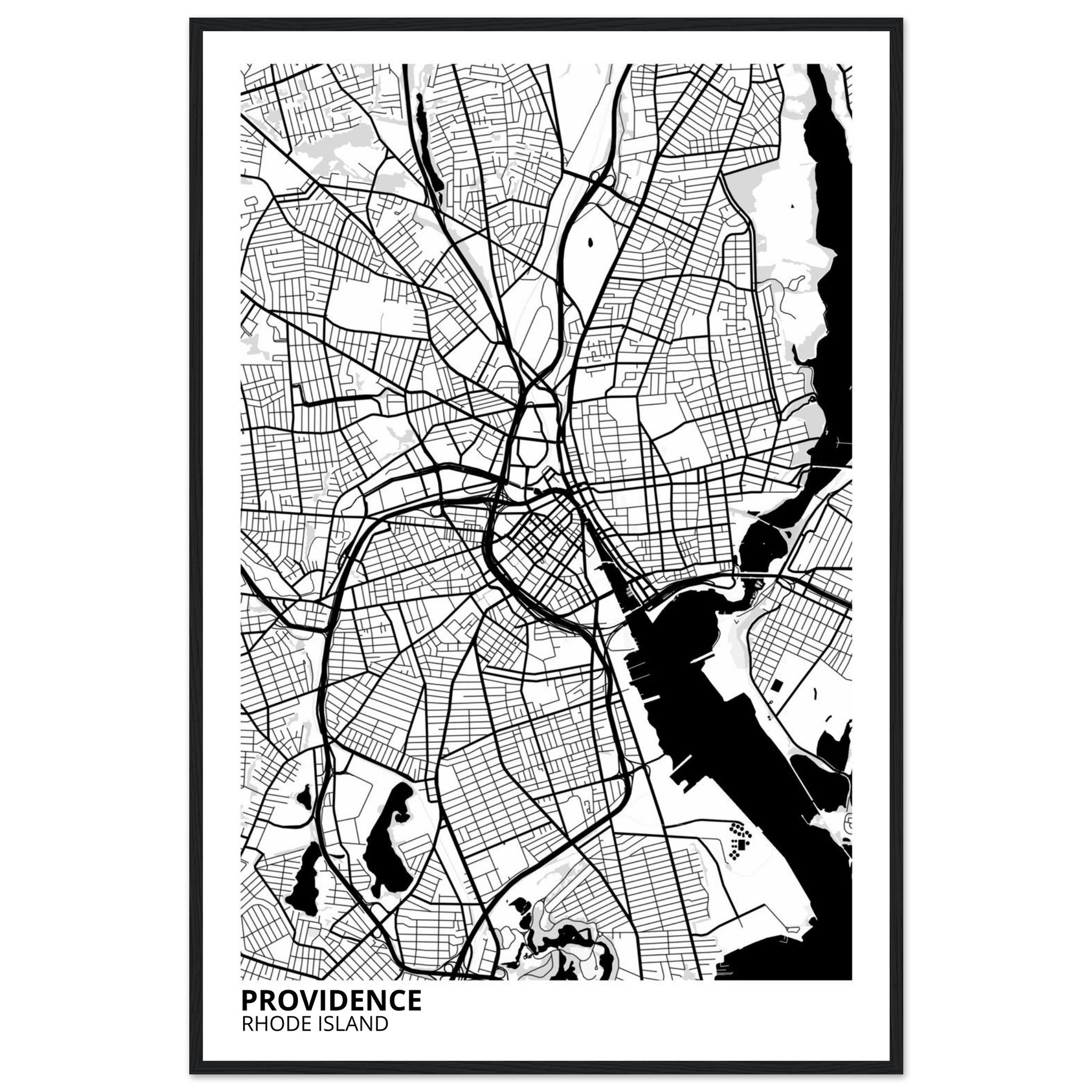 providence map poster print