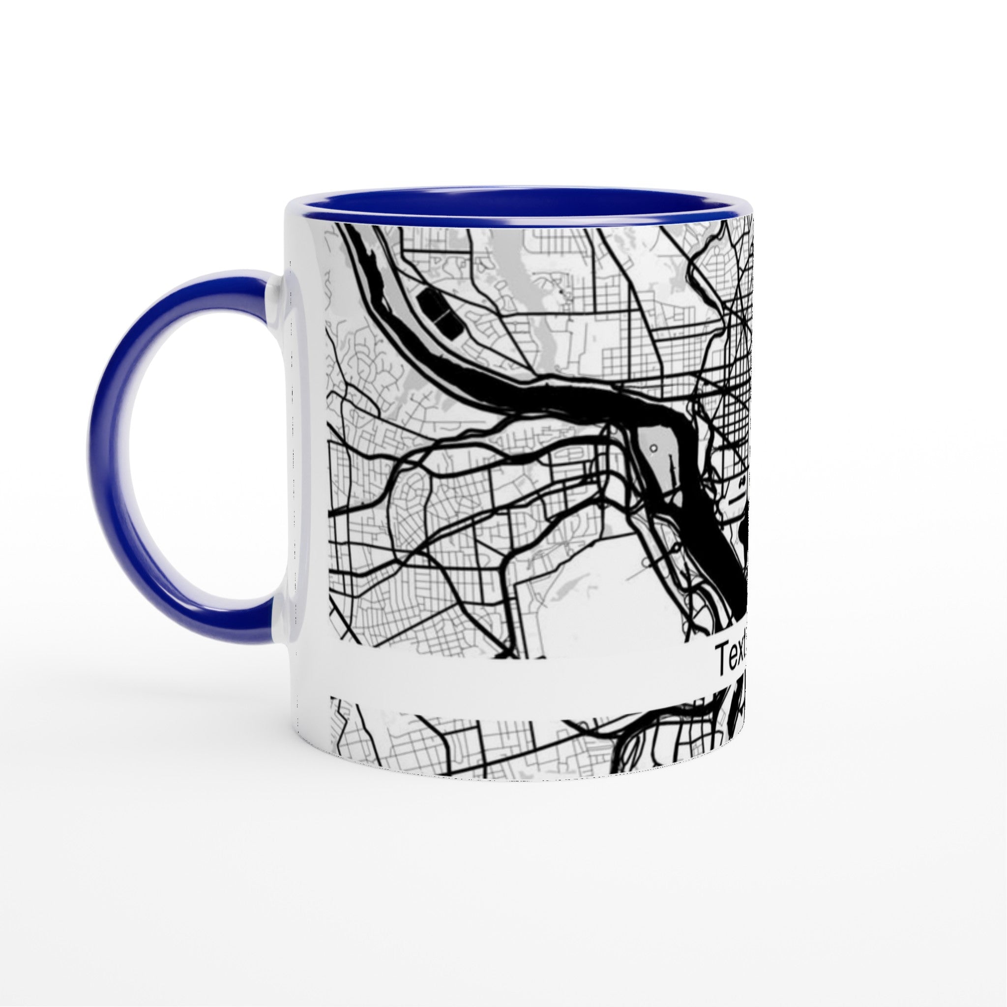 Custom Modern City Map Mug (11oz) - Ink And Atlas