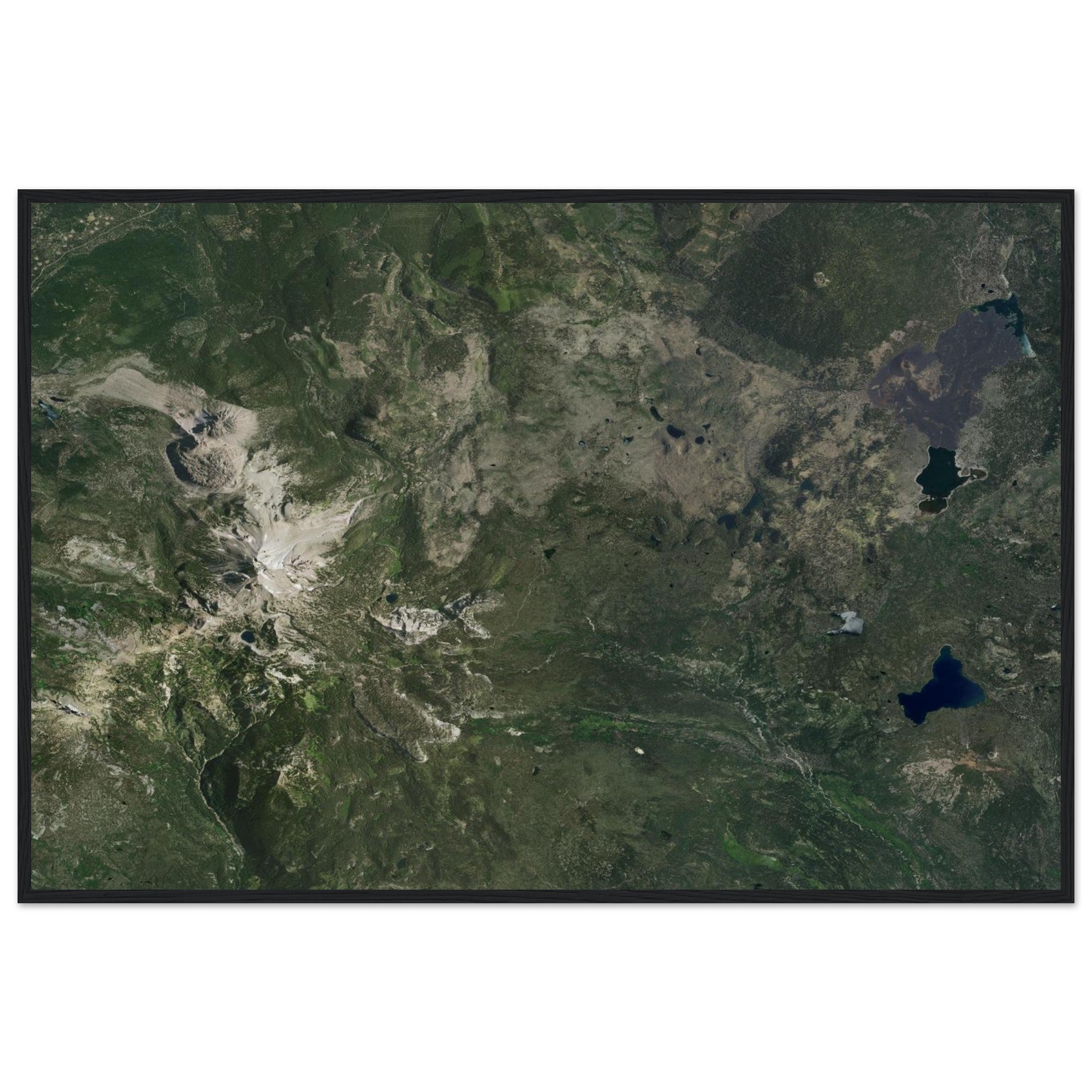 Lassen Volcanic National Park Natural Earth Print - Ink And Atlas