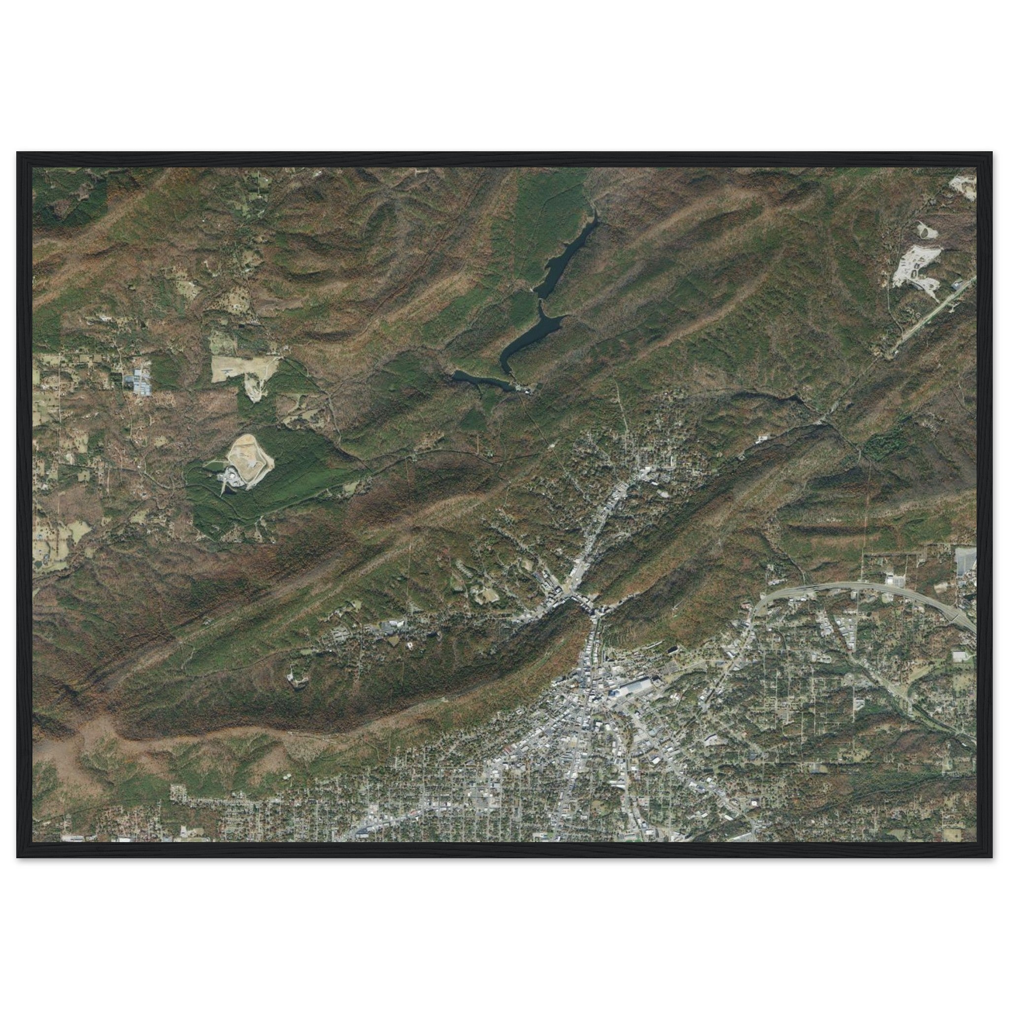 Hot Springs National Park Natural Earth Print - Ink And Atlas