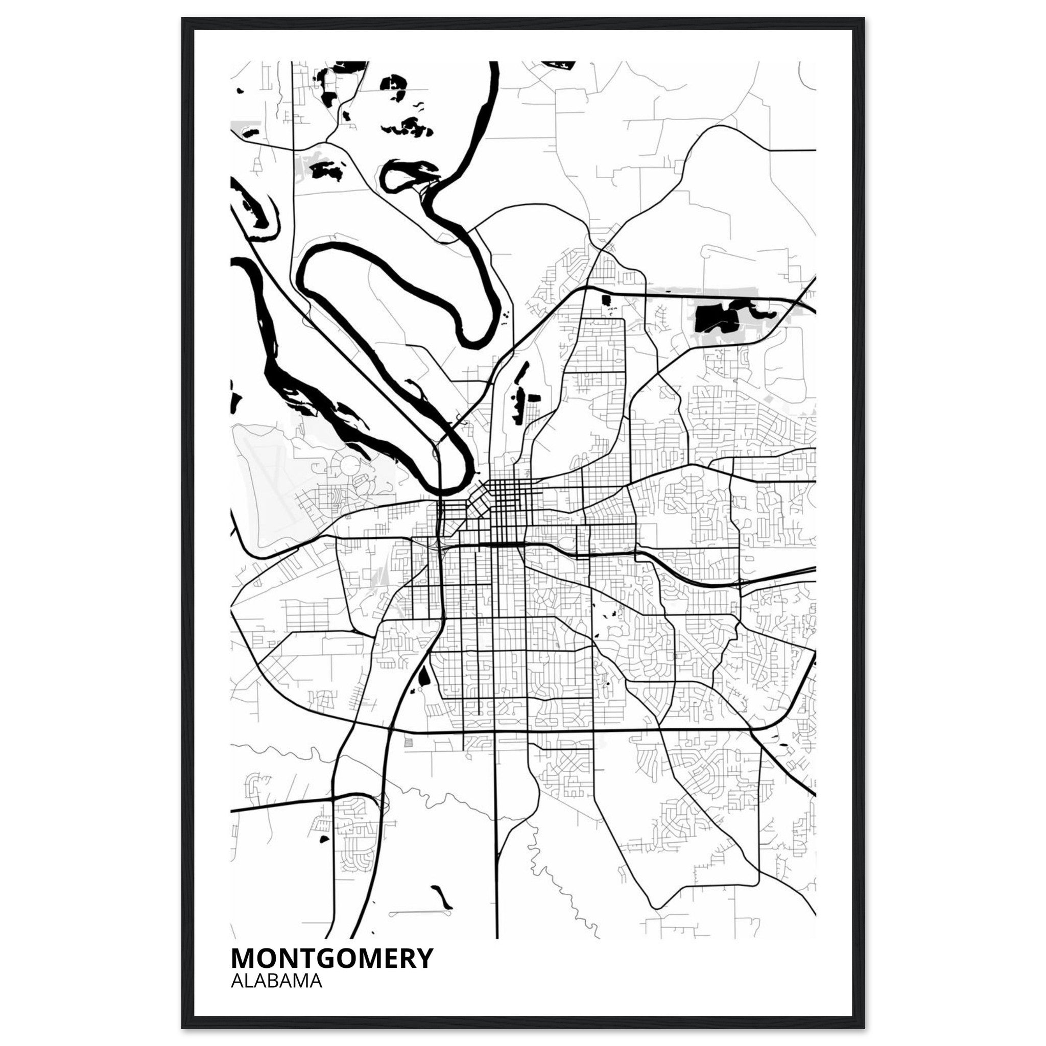 montgomery map poster print