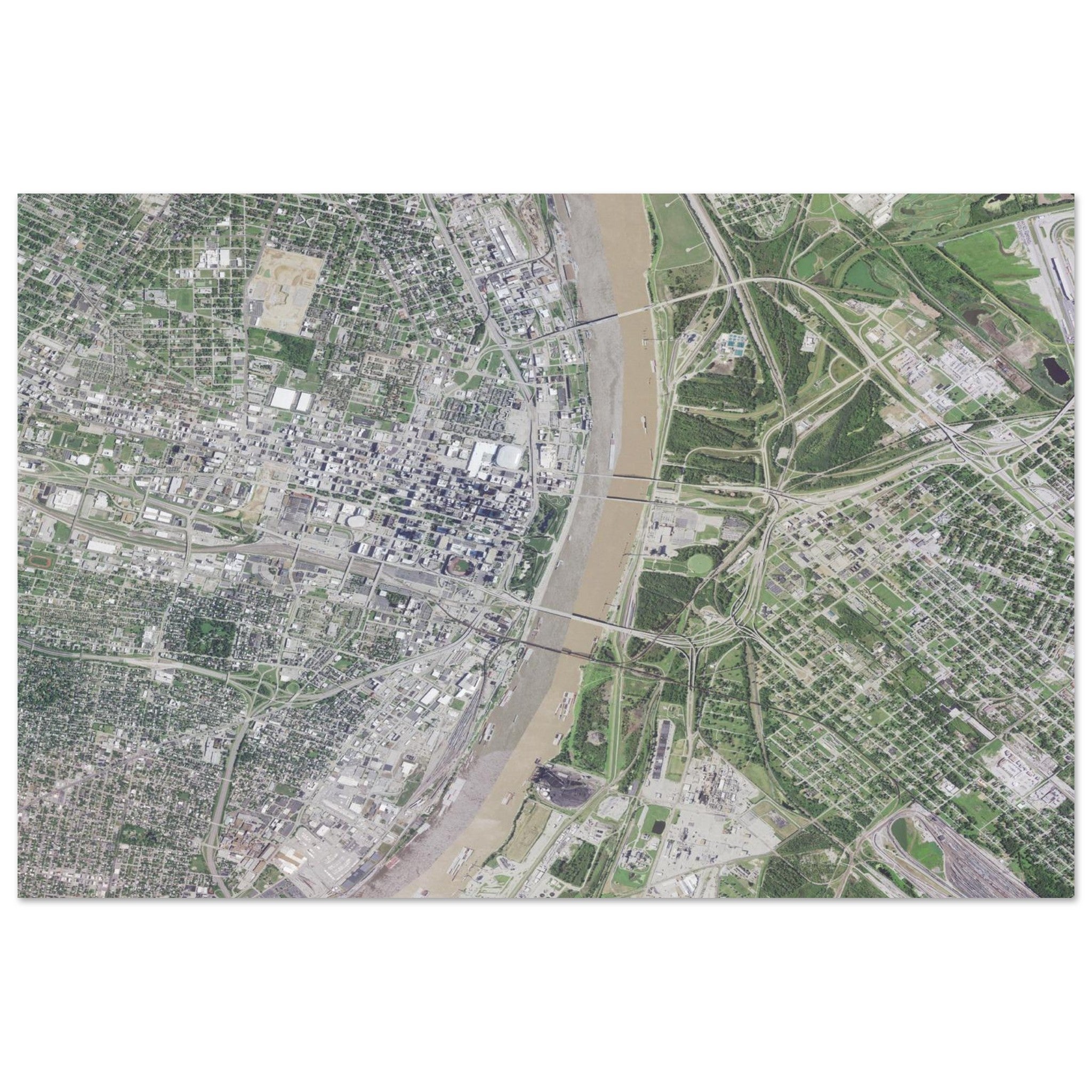 Gateway Arch National Park Natural Earth Print - Ink And Atlas