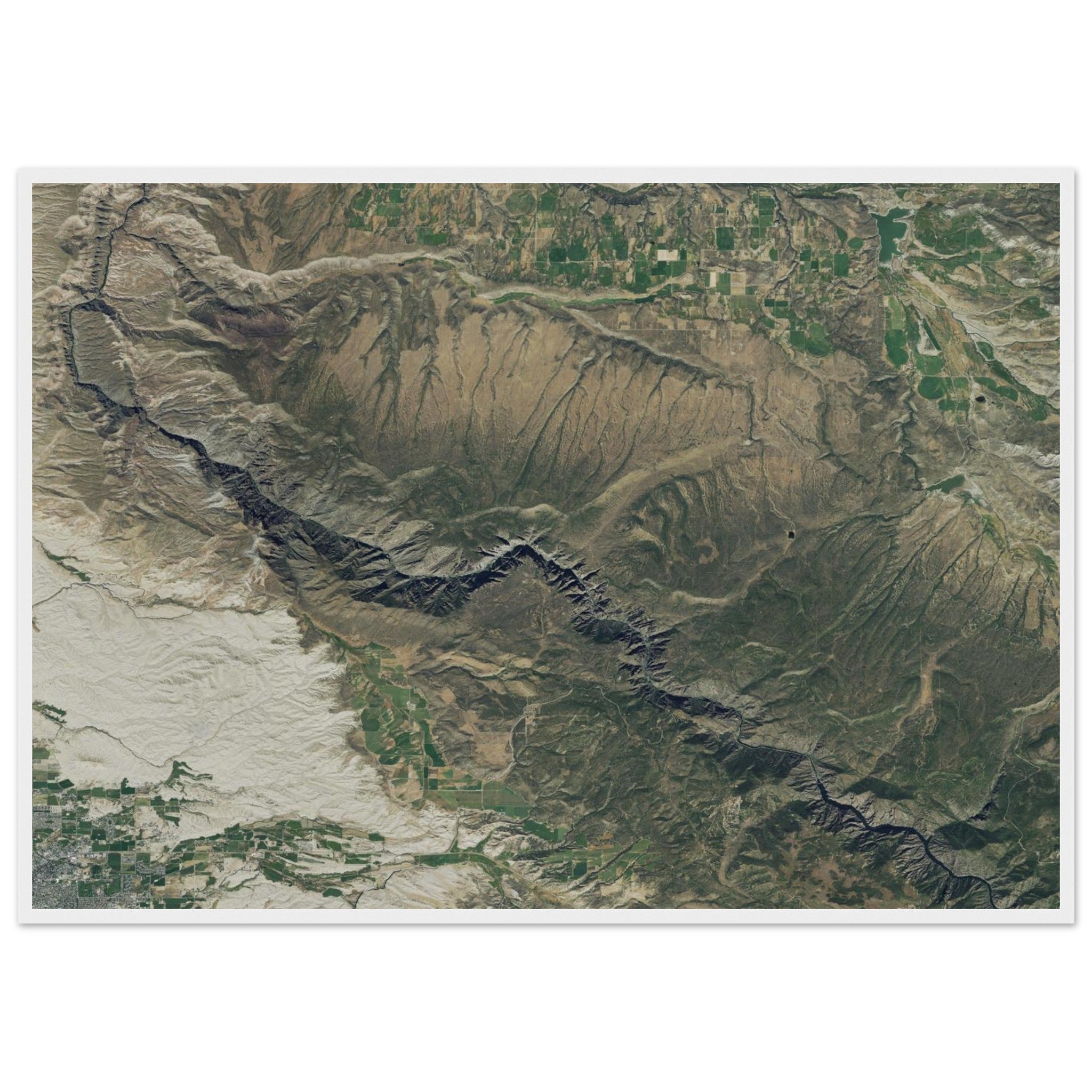 Black Canyon National Park Natural Earth Print - Ink And Atlas
