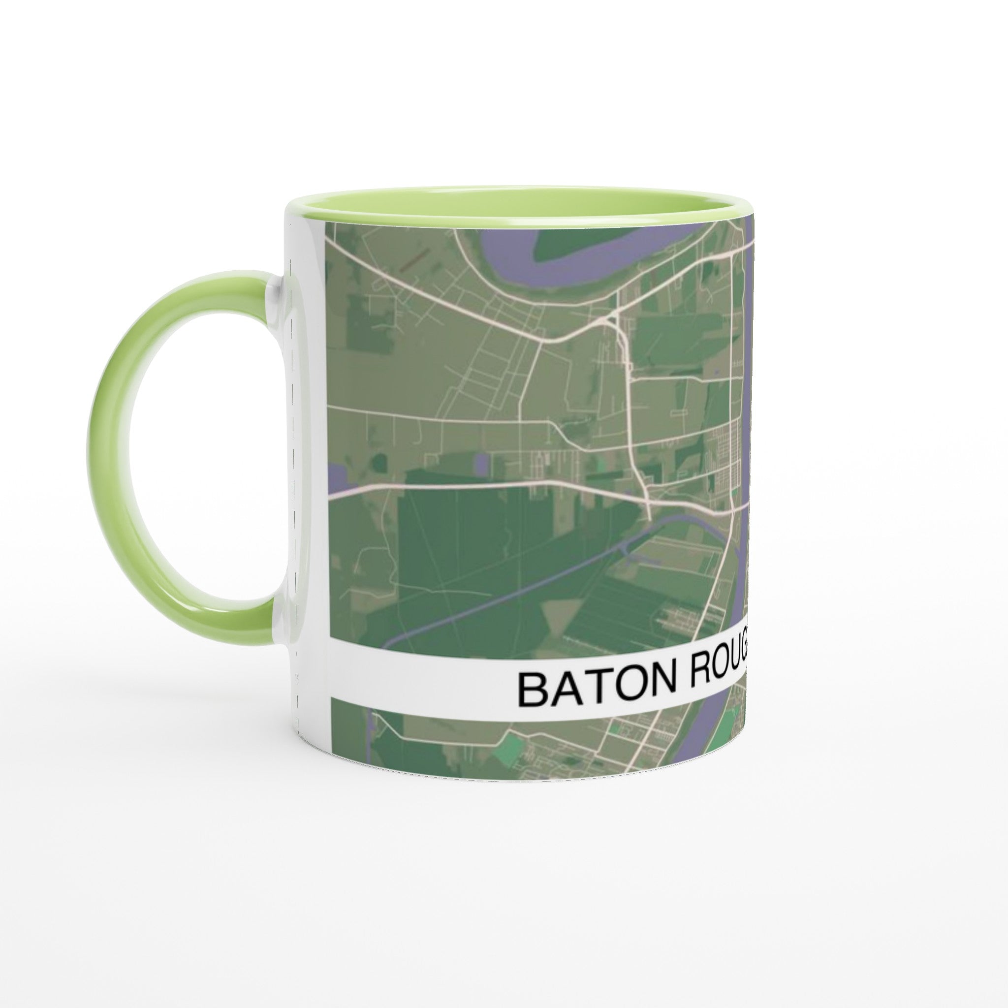 baton rouge modern city map mug 11oz