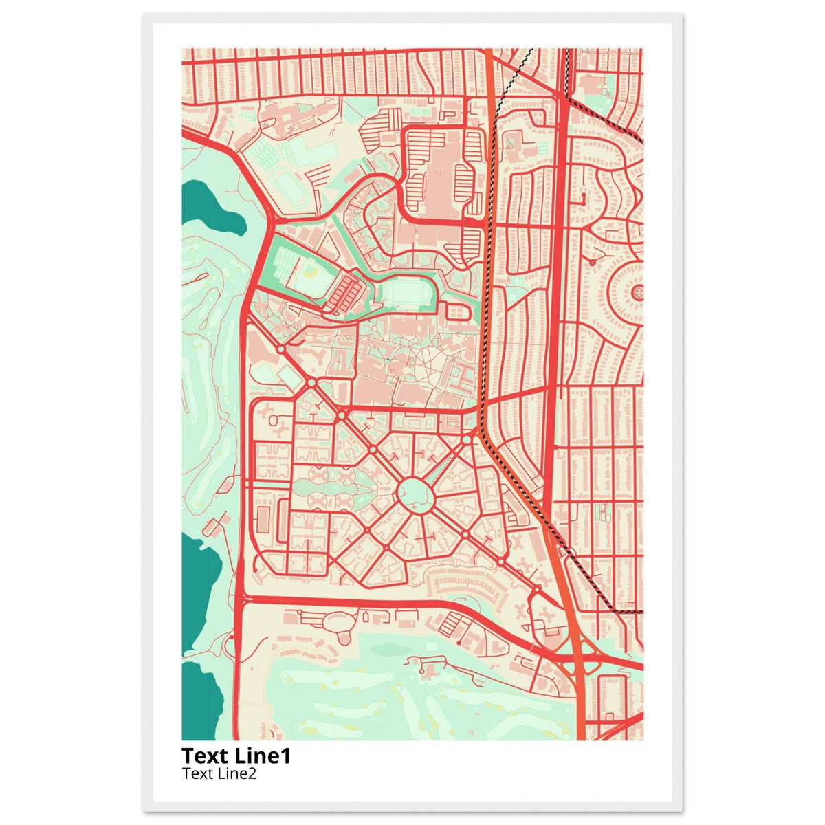 San Francisco State University Campus Map Poster | Graduation Gift ...