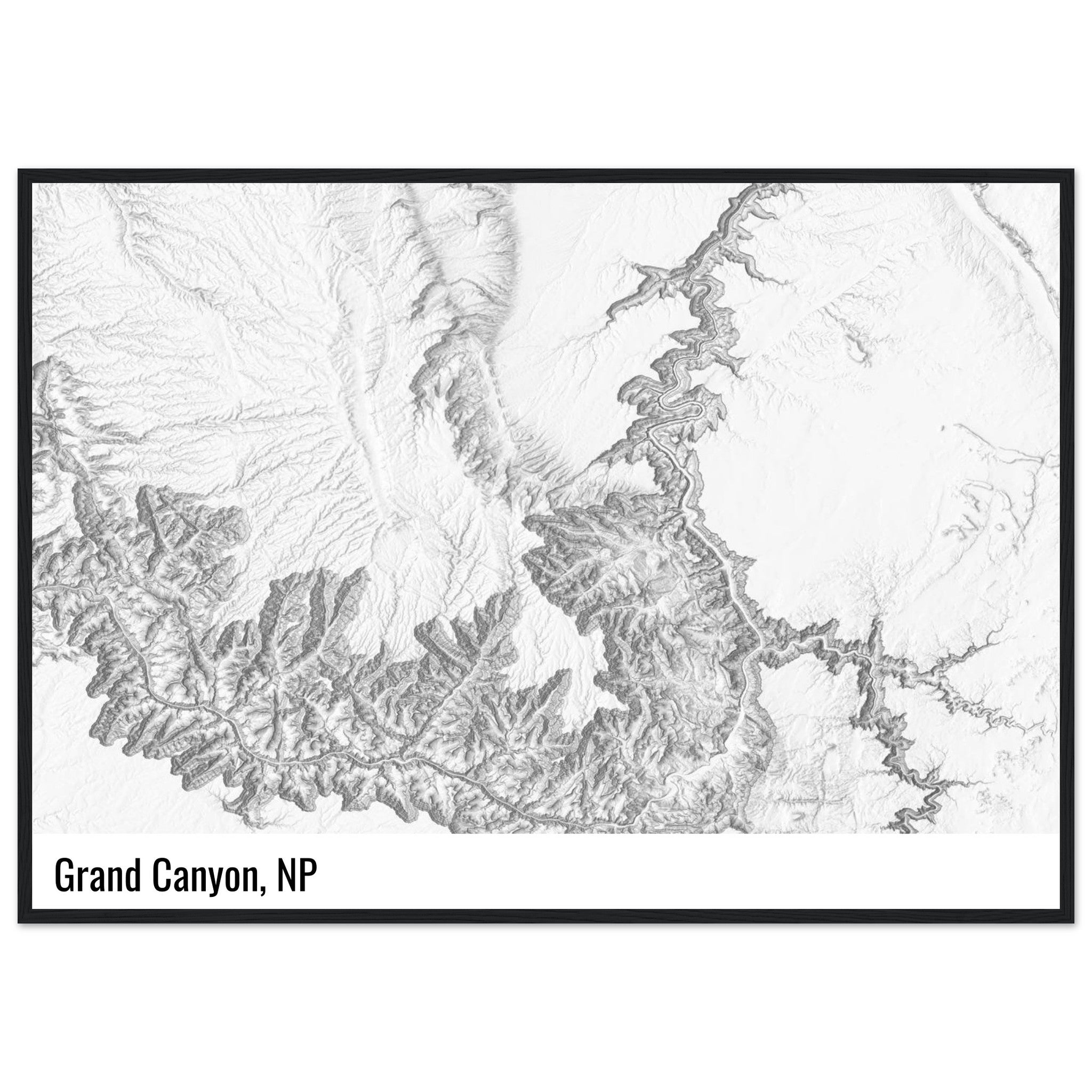 custom shaded relief print