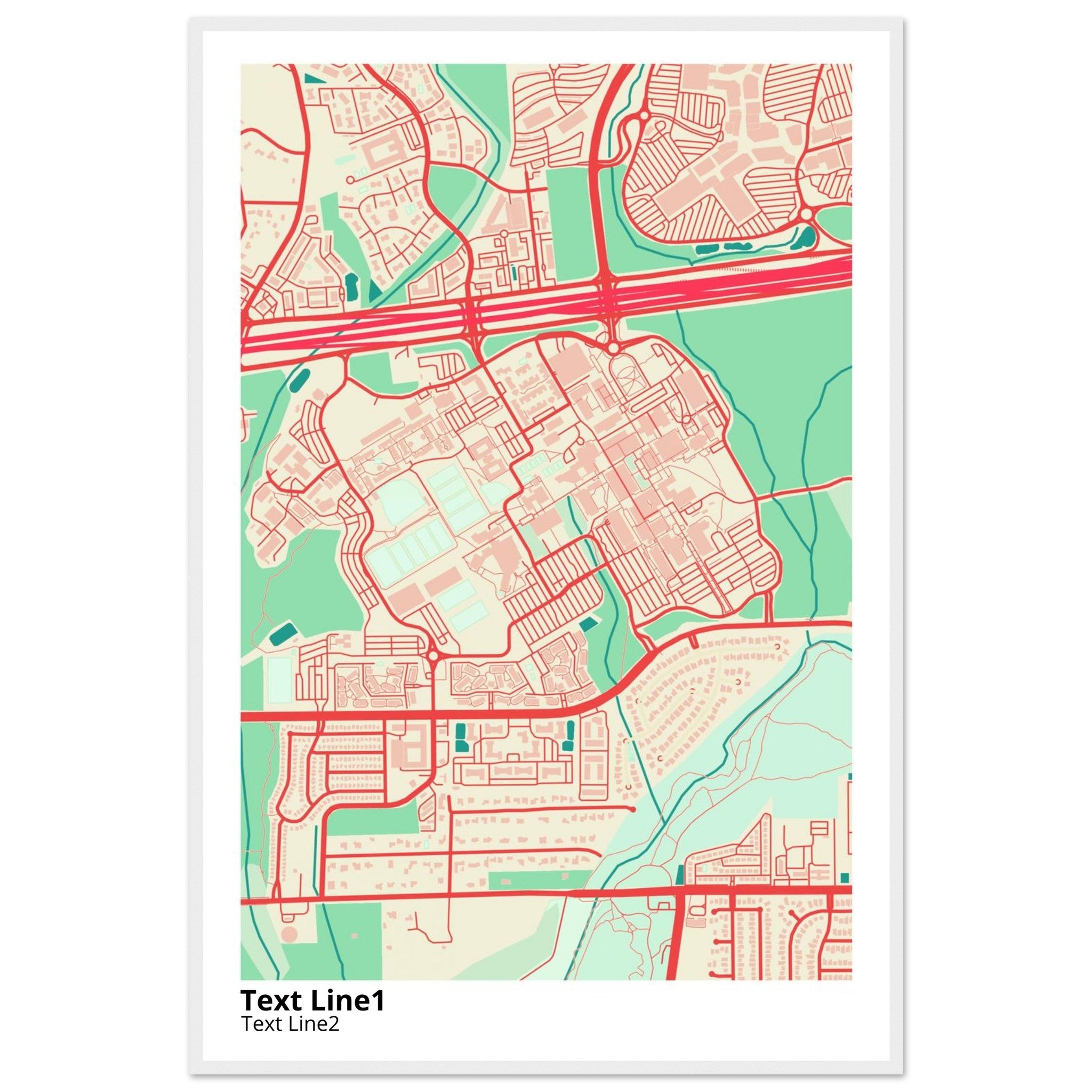 The University of Texas San Antonio Campus Map Poster | Alumni Gift - Ink And Atlas