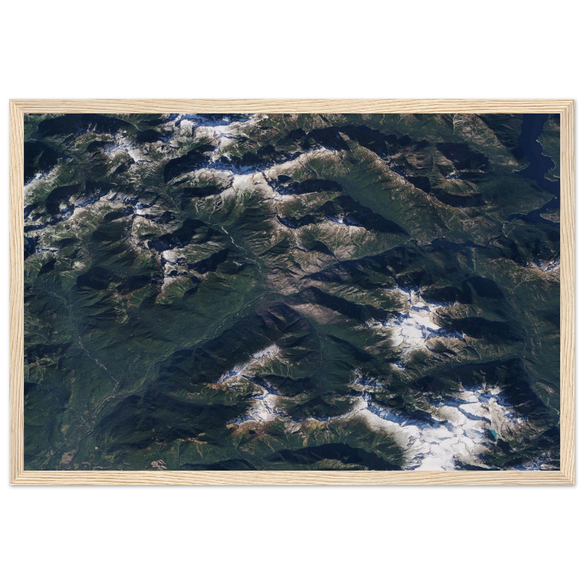 North Cascades National Park Natural Earth Print - Ink And Atlas