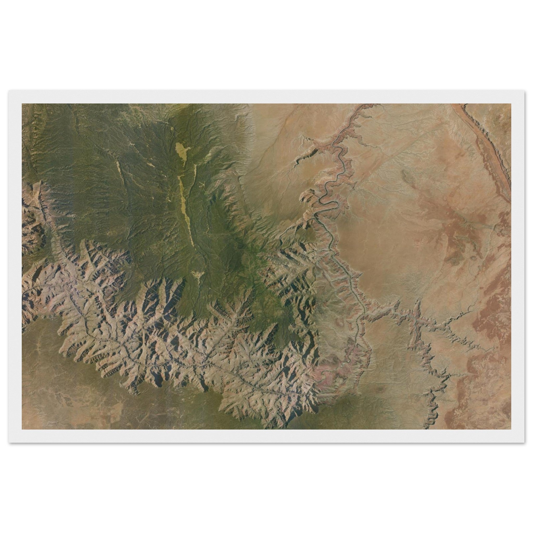 Grand Canyon National Park Natural Earth Print - Ink And Atlas