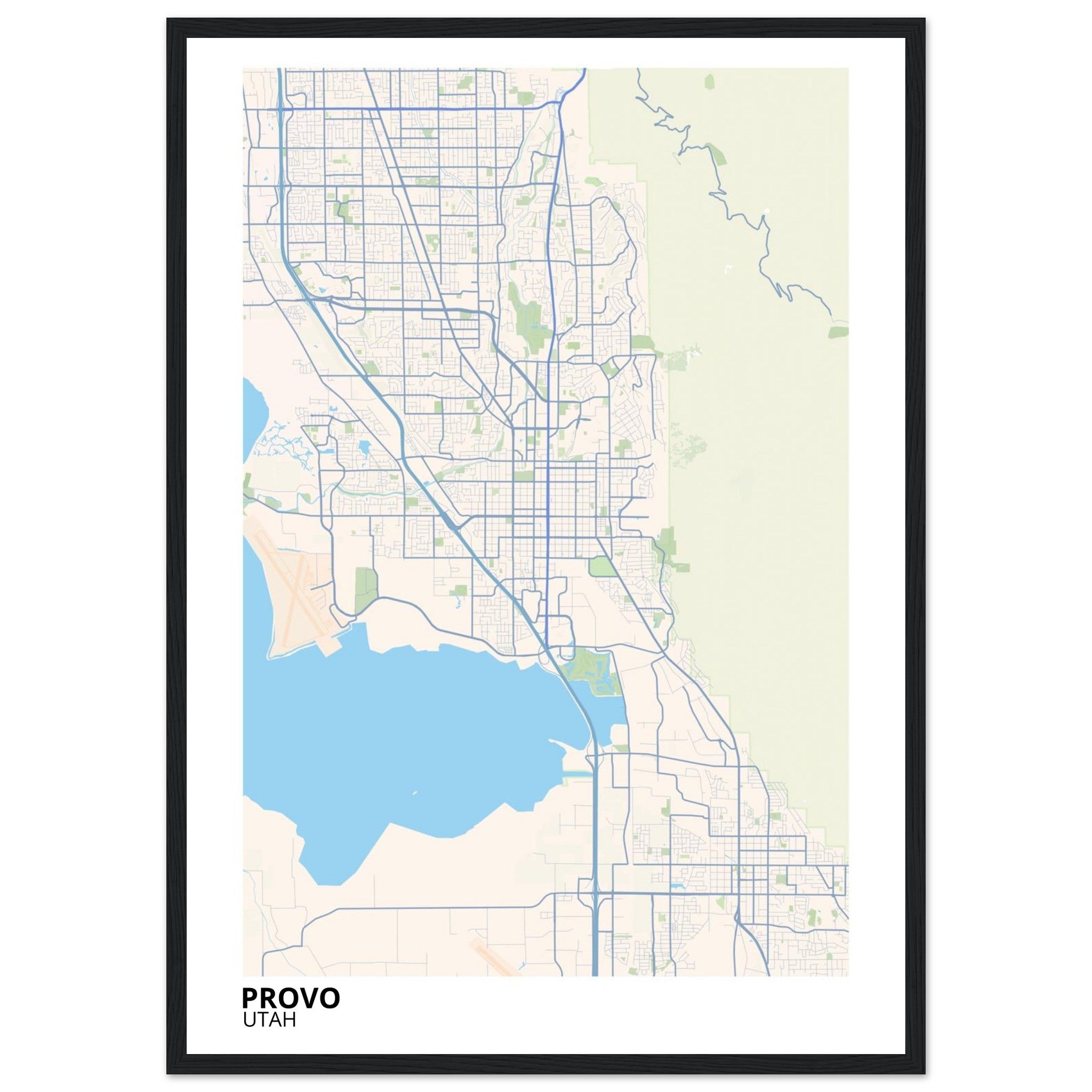 provo map poster print