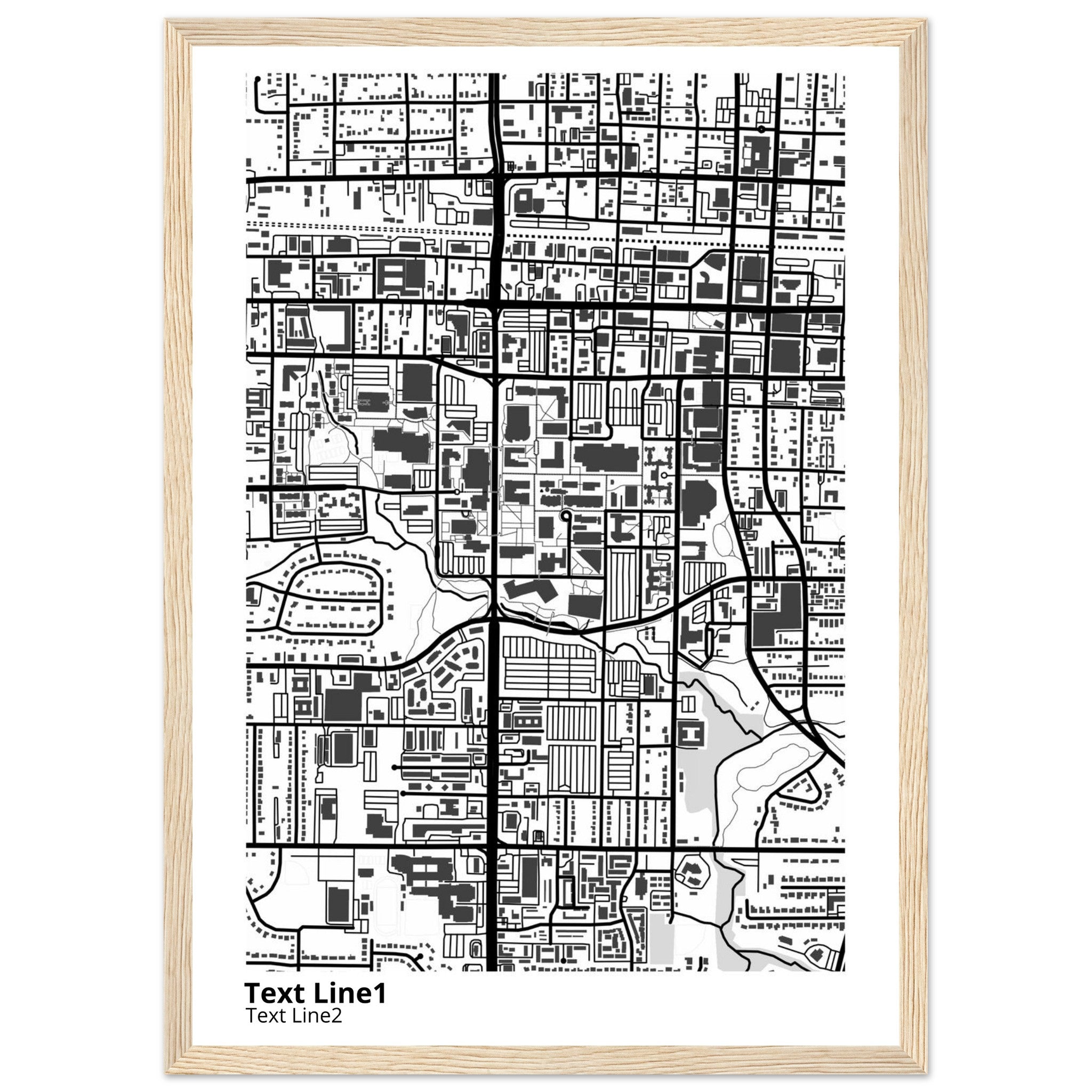 The University of Texas Arlington Campus Map Poster | Graduation Gift - Ink And Atlas