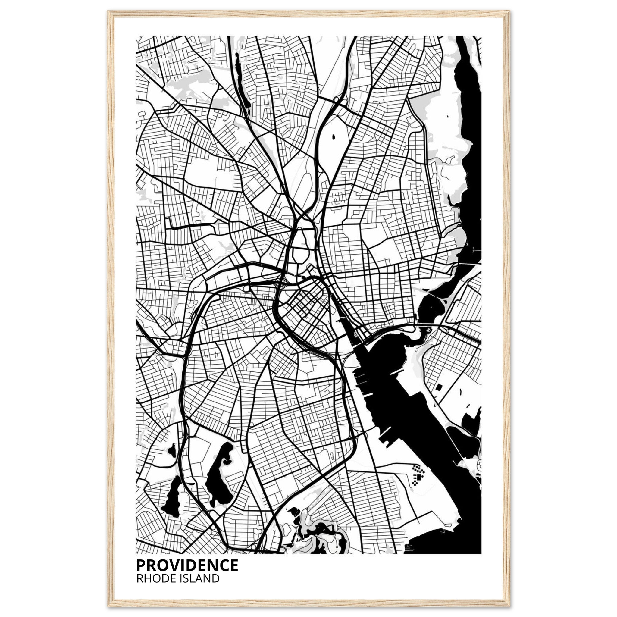 providence map poster print