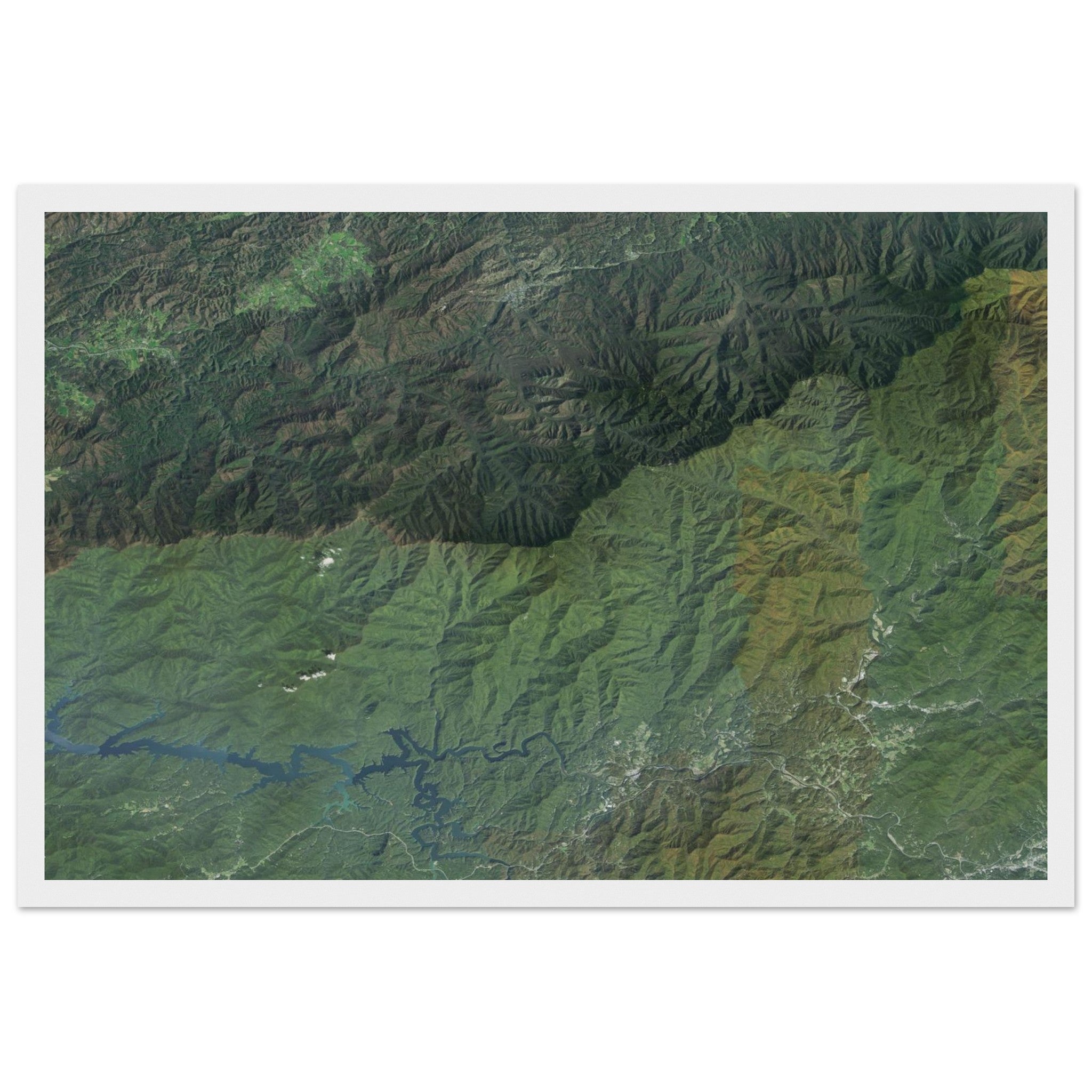Great Smoky Mountains National Park Natural Earth Print - Ink And Atlas