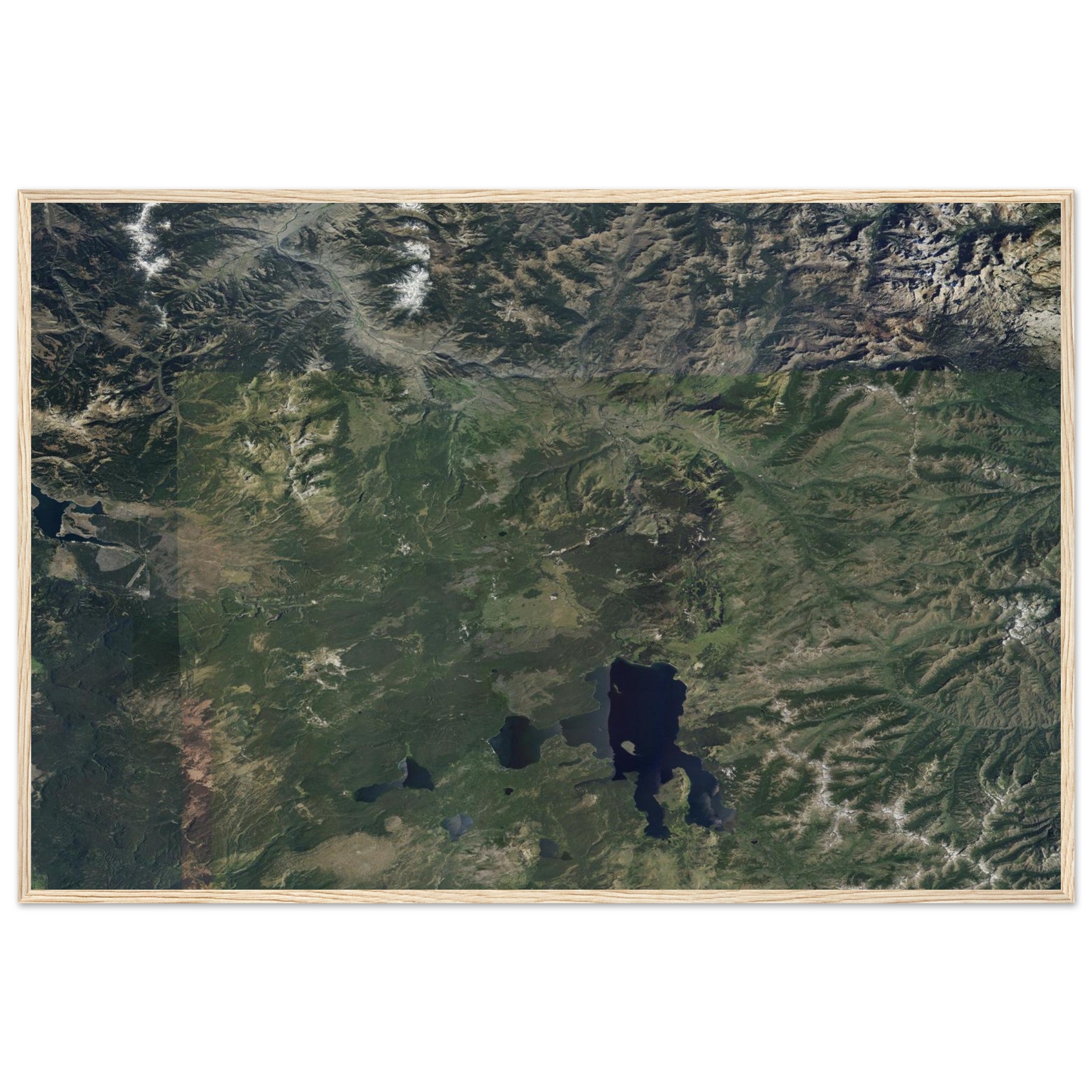 Yellowstone National Park Natural Earth Print - Ink And Atlas