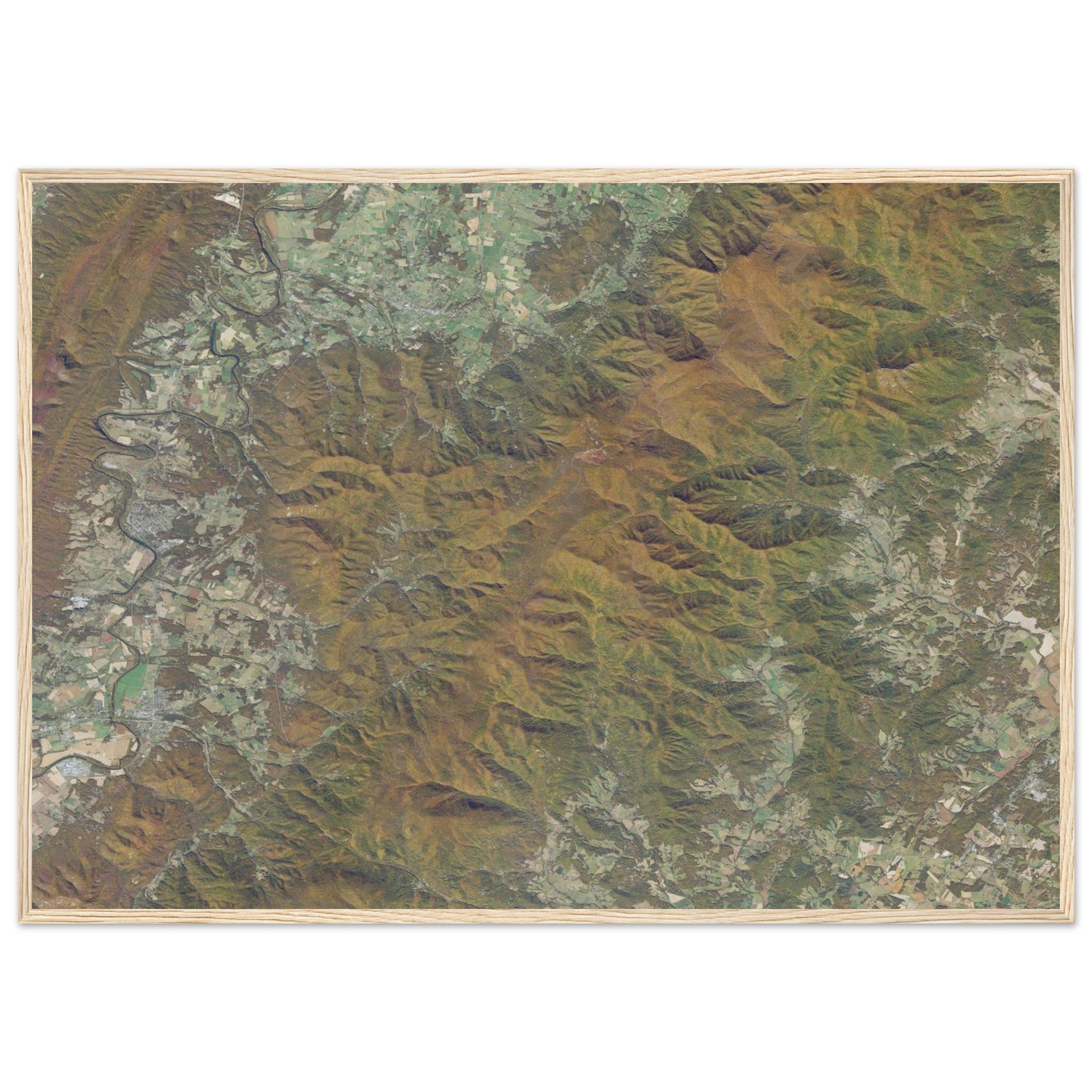 Shenandoah National Park Natural Earth Print - Ink And Atlas