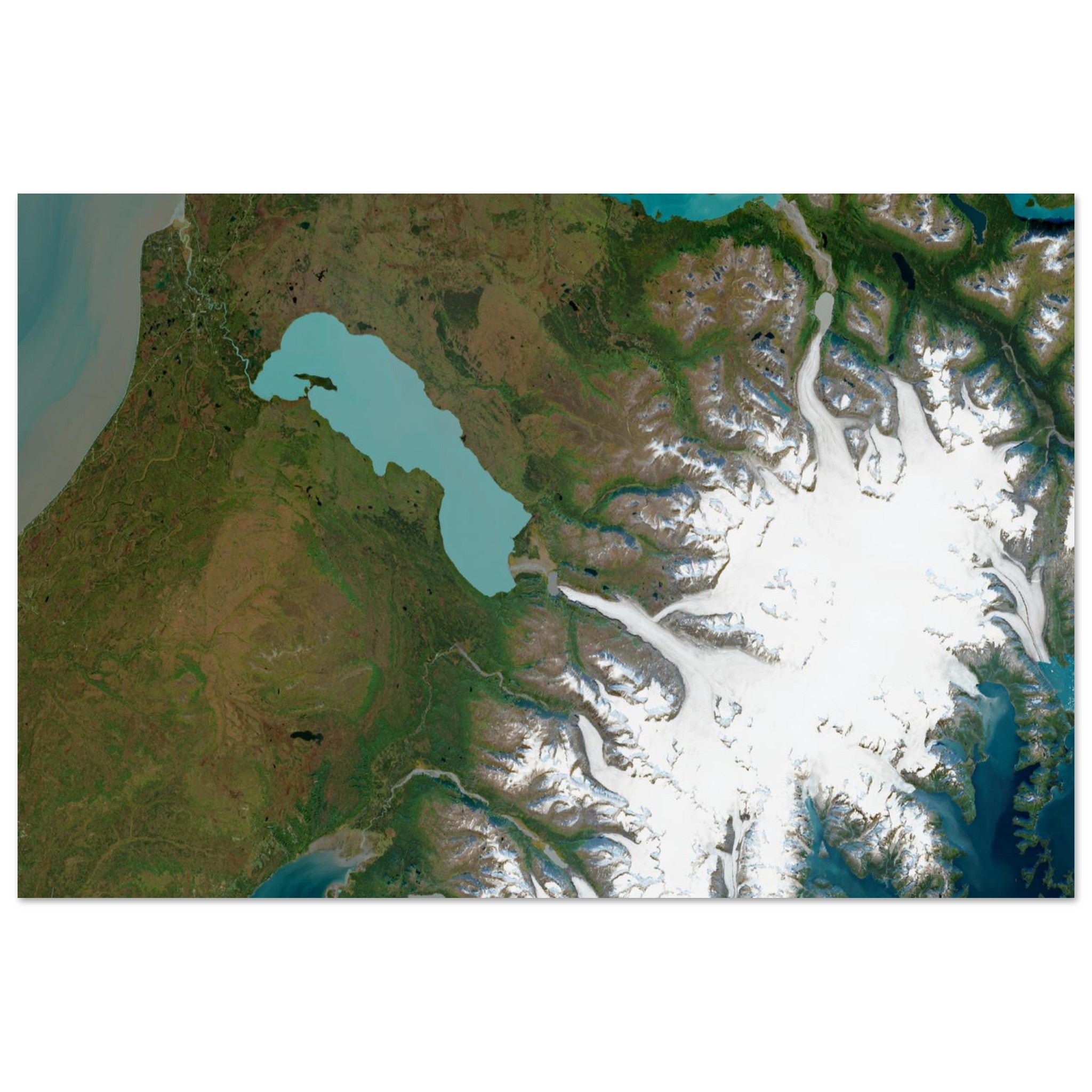 Kenai Fjords National Park Natural Earth Print - Ink And Atlas
