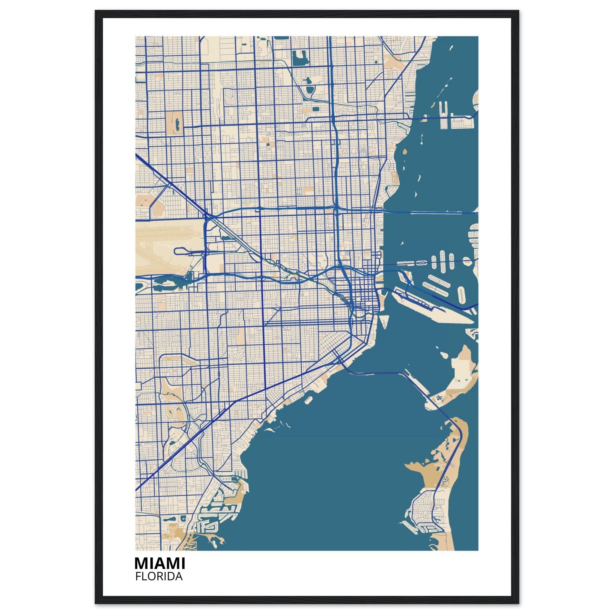 miami modern city map 