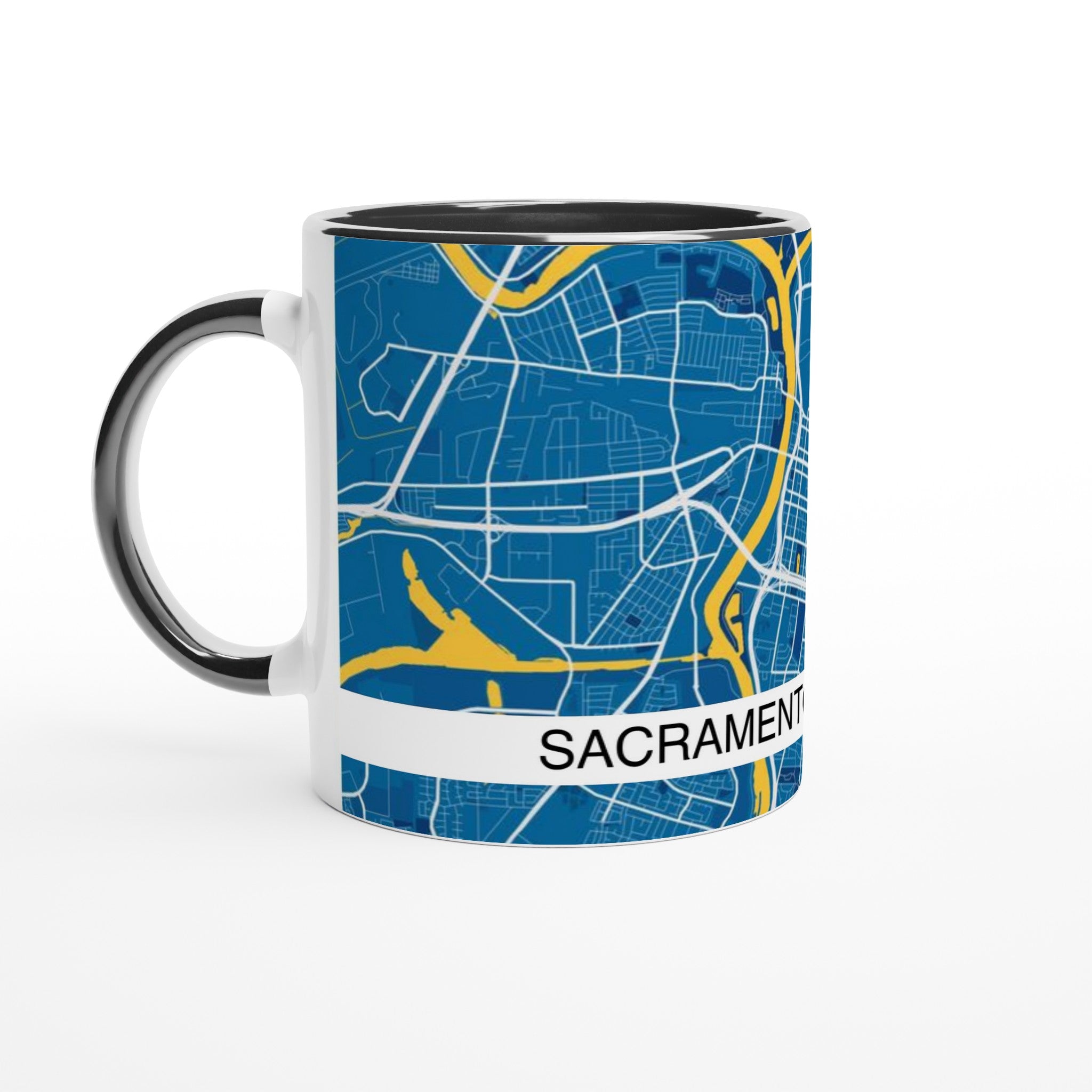 sacramento california modern city map mug 11oz