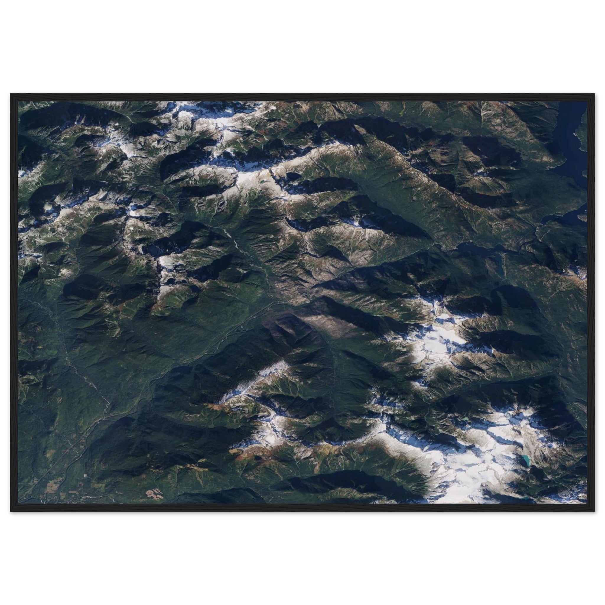 North Cascades National Park Natural Earth Print - Ink And Atlas