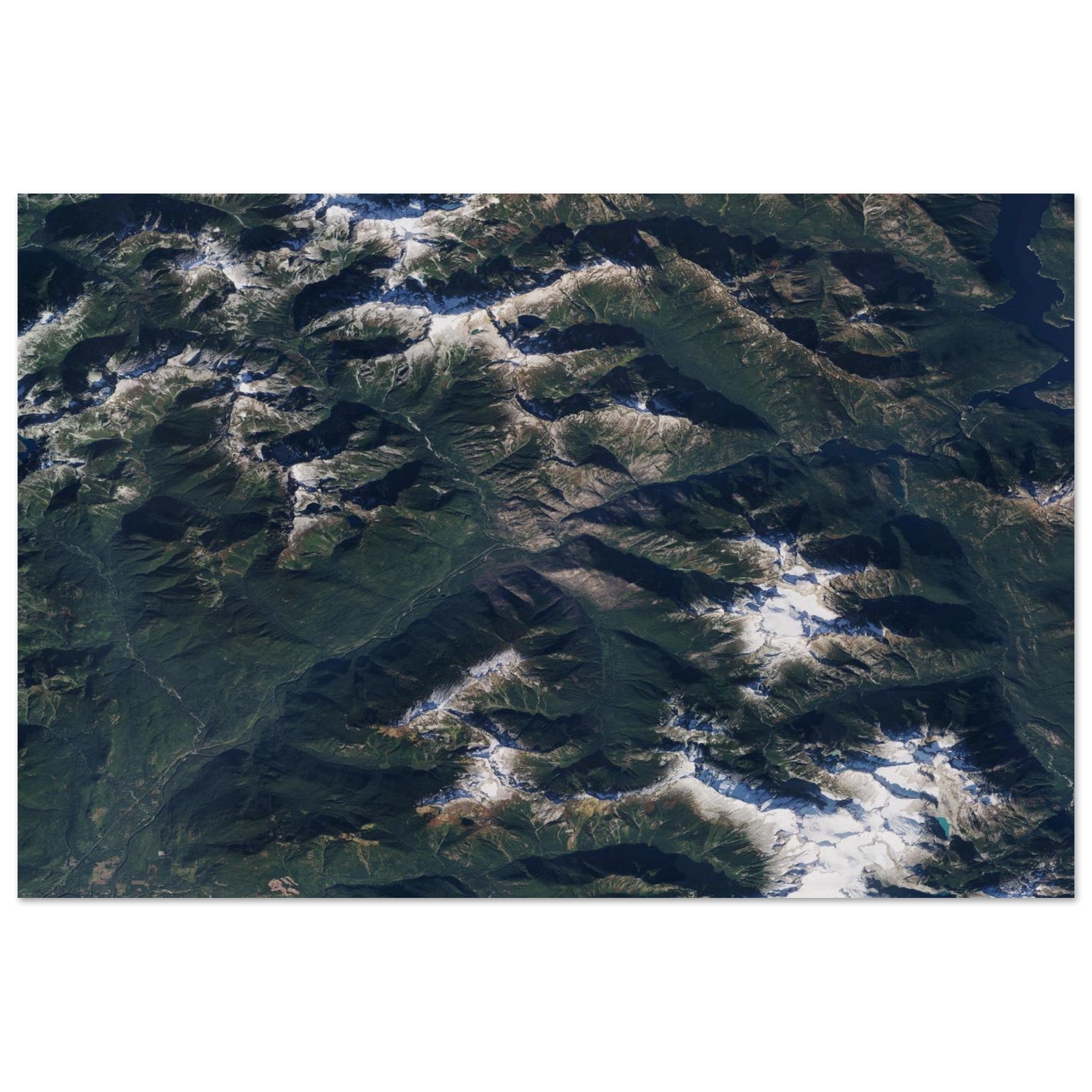 North Cascades National Park Natural Earth Print - Ink And Atlas