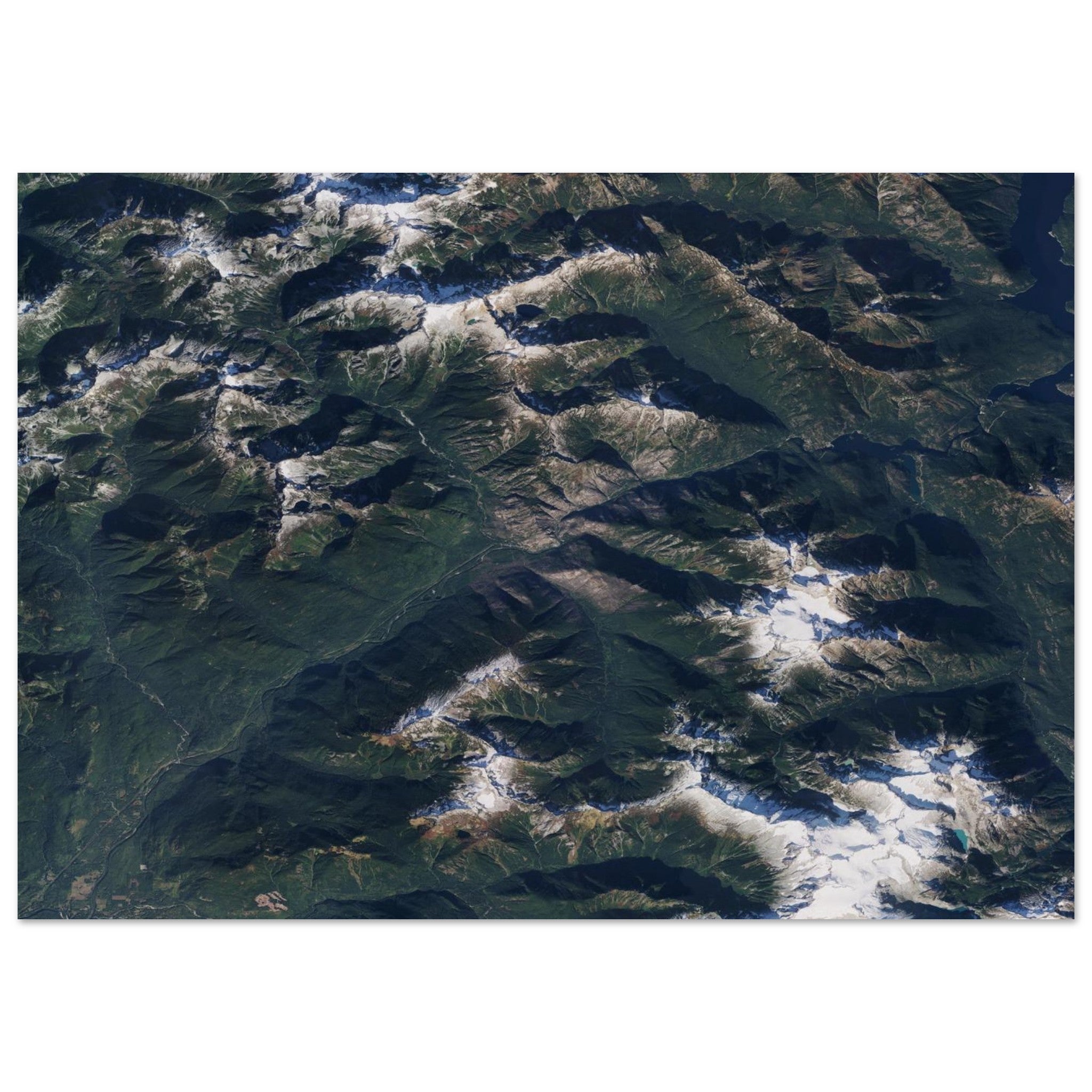 North Cascades National Park Natural Earth Print - Ink And Atlas