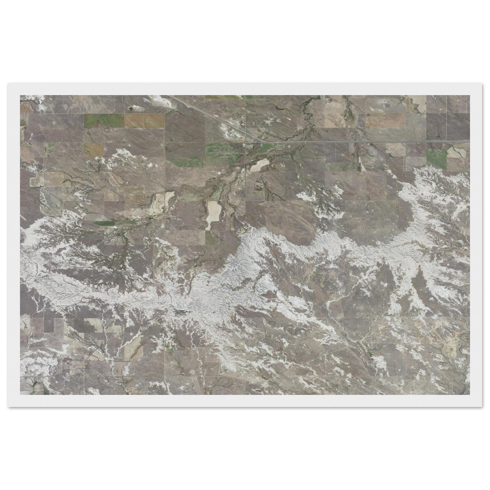 Theodore Roosevelt National Park Natural Earth Print - Ink And Atlas