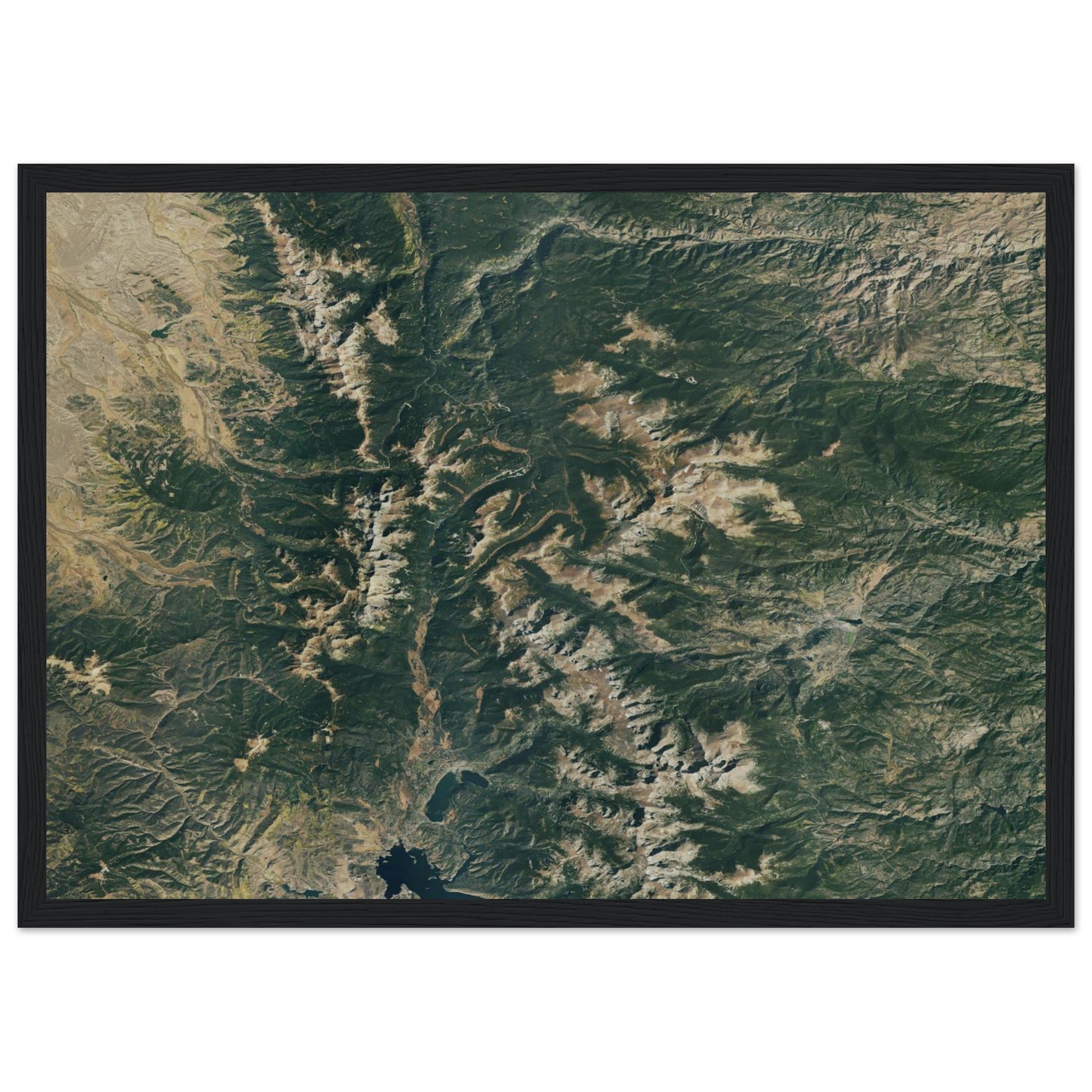 Rocky Mountains National Park Natural Earth Print - Ink And Atlas