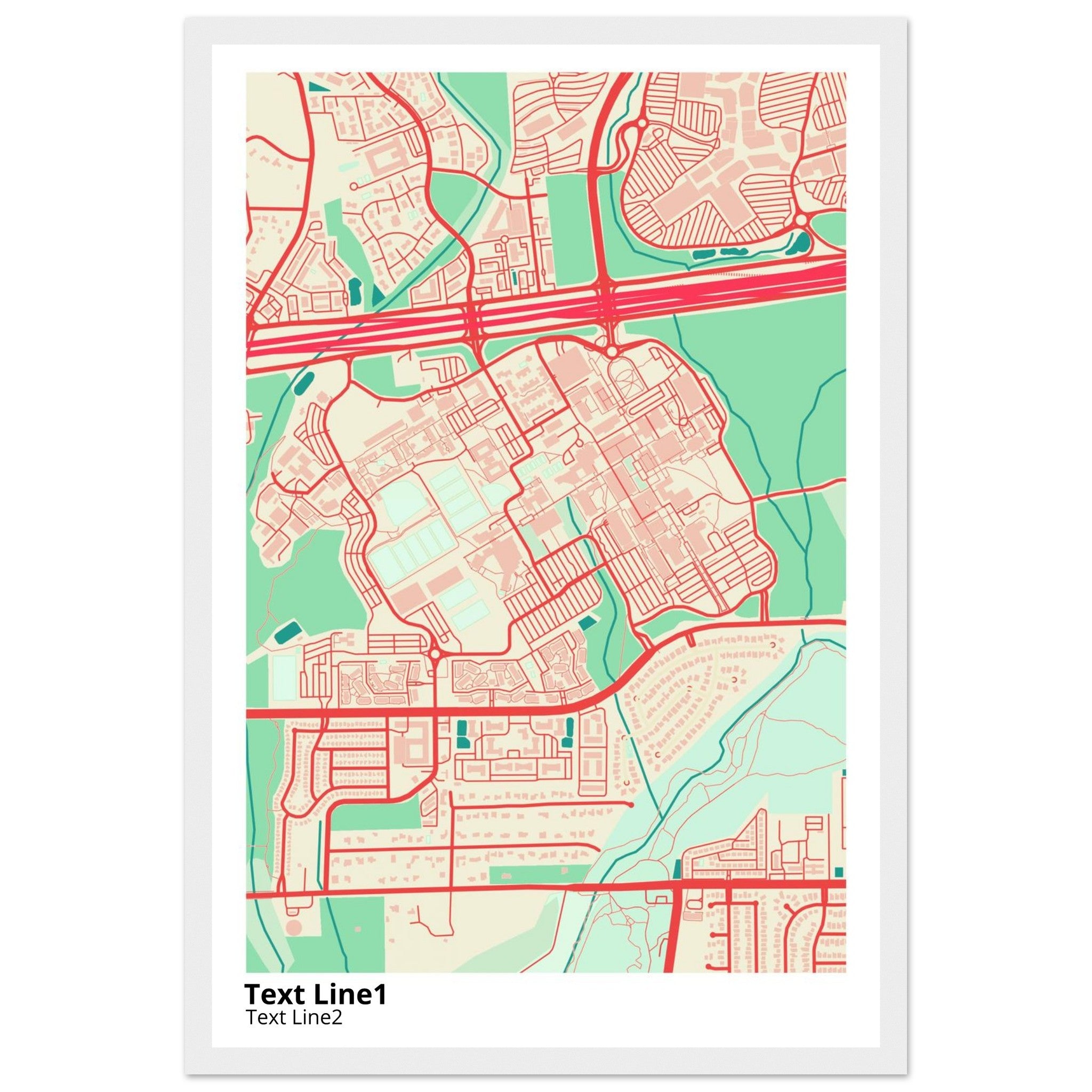 The University of Texas San Antonio Campus Map Poster | Alumni Gift - Ink And Atlas