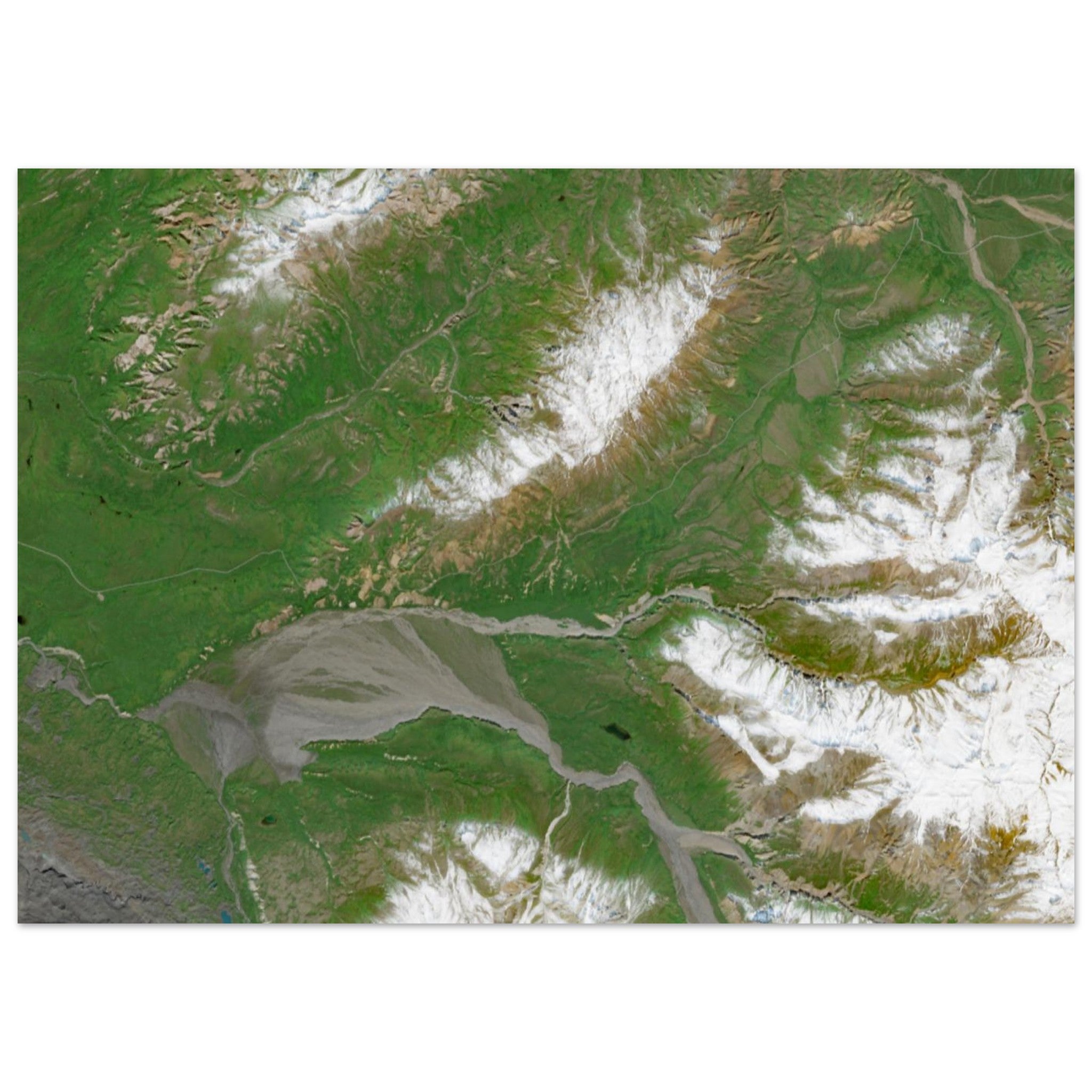 Denali National Park Natural Earth Print - Ink And Atlas