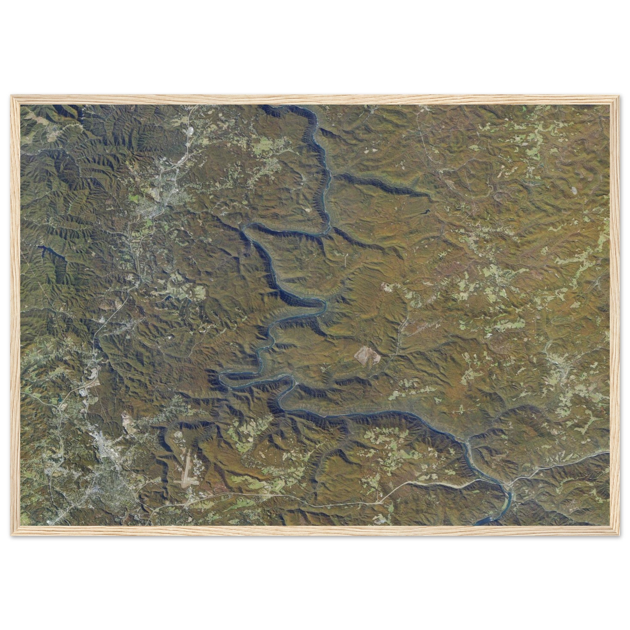 New River Gorge National Park Natural Earth Print - Ink And Atlas