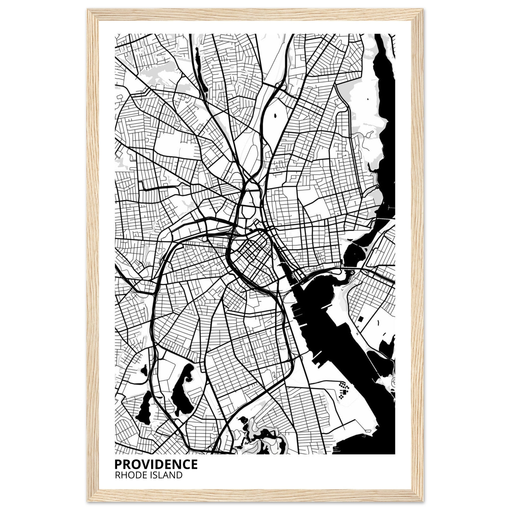 providence map poster print