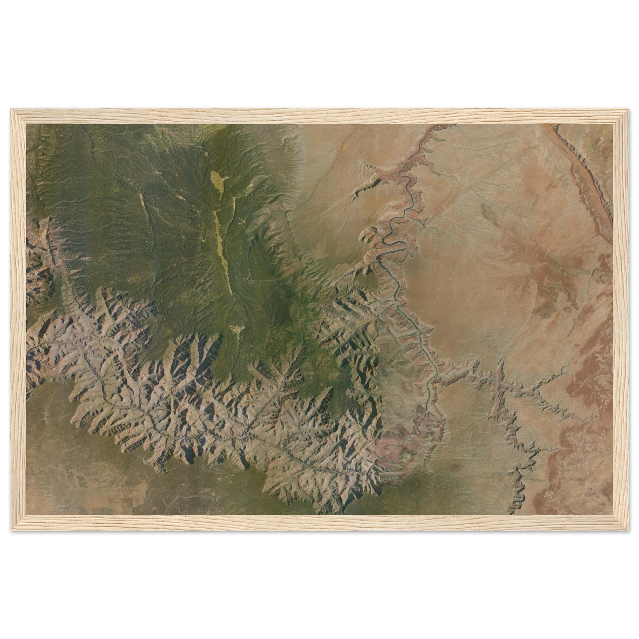 Grand Canyon National Park Natural Earth Print - Ink And Atlas