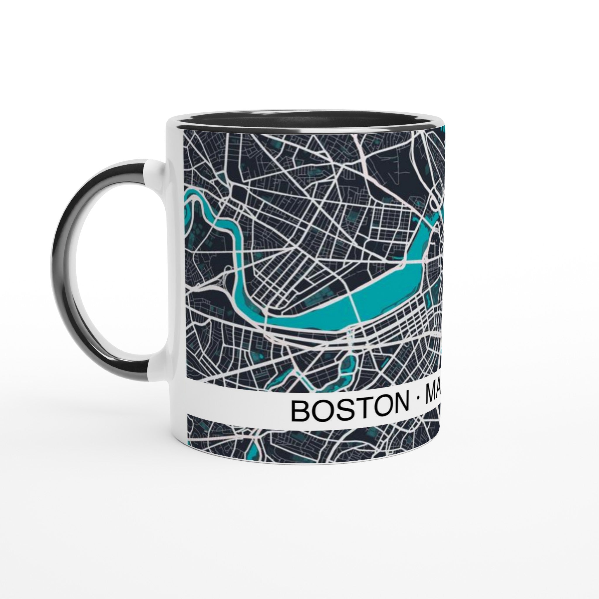 Boston Modern City Map Mug (11oz) - Ink And Atlas